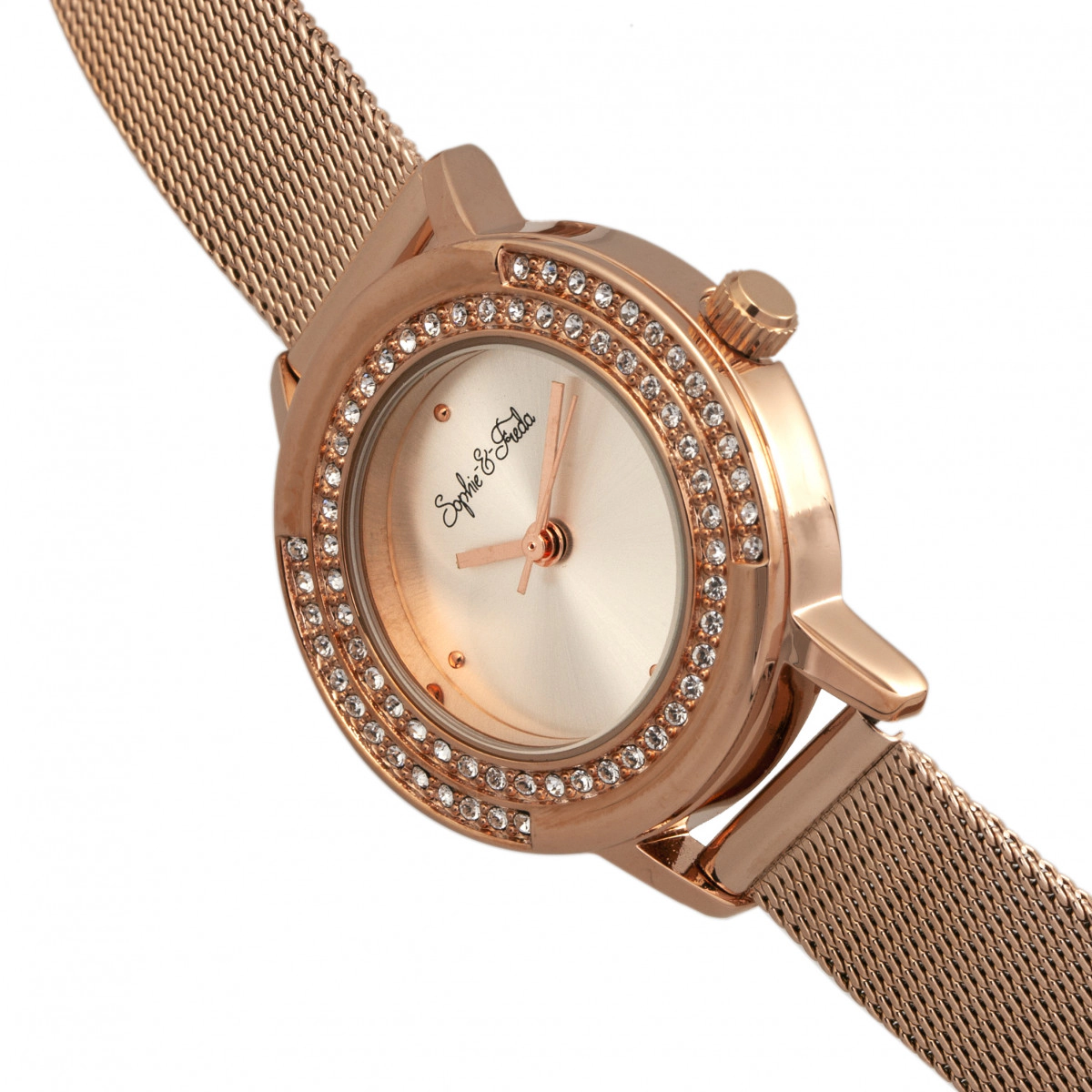 Sophie & Freda Cambridge Bracelet Watch w/Swarovski Crystals