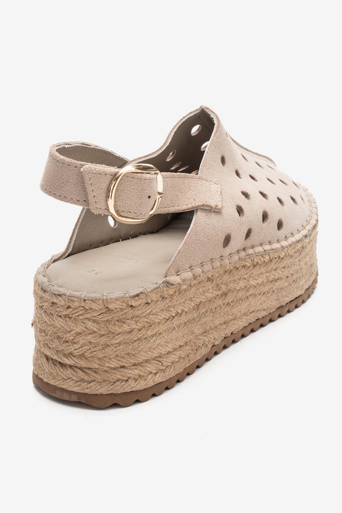 Forever & Always Womens Fraga Leather Wedge Sandals