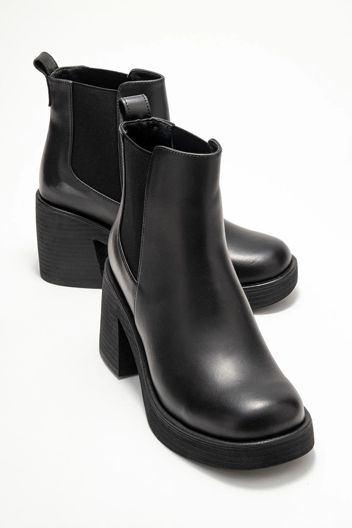 Forever & Always Womens Lysa Leather Platform Boots
