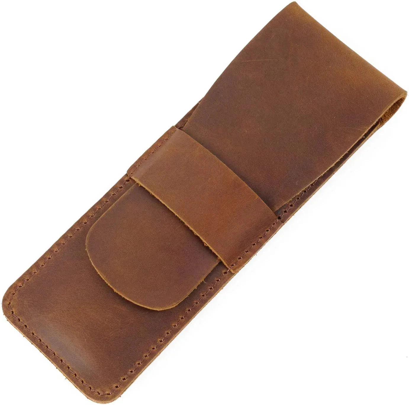 Steel Horse Leather Unisex Paiman Leather Pen Holder | Handmade Leather Fountain Pen Pouch