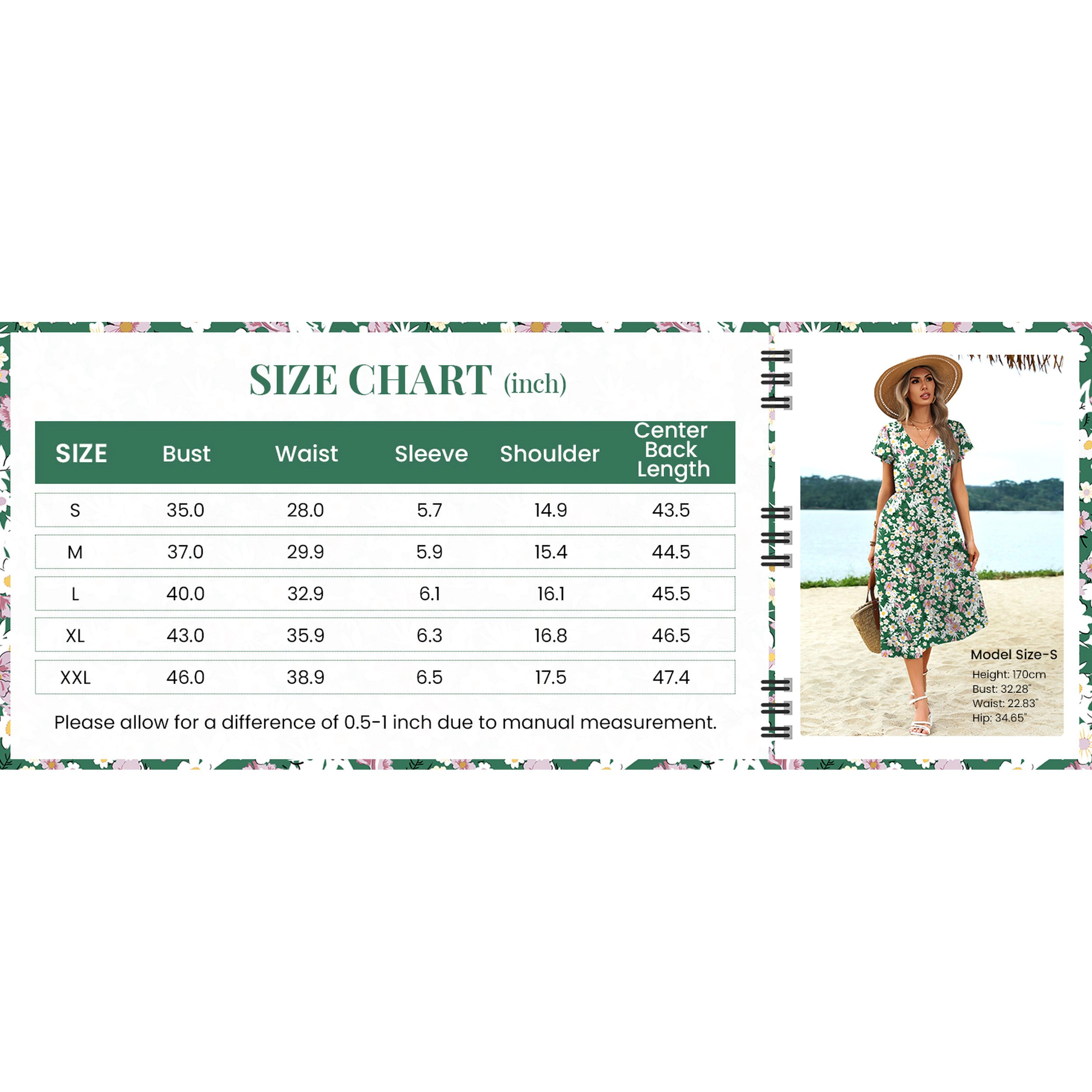 Zeagoo Women's V Neck Short Sleeve Maxi Dress