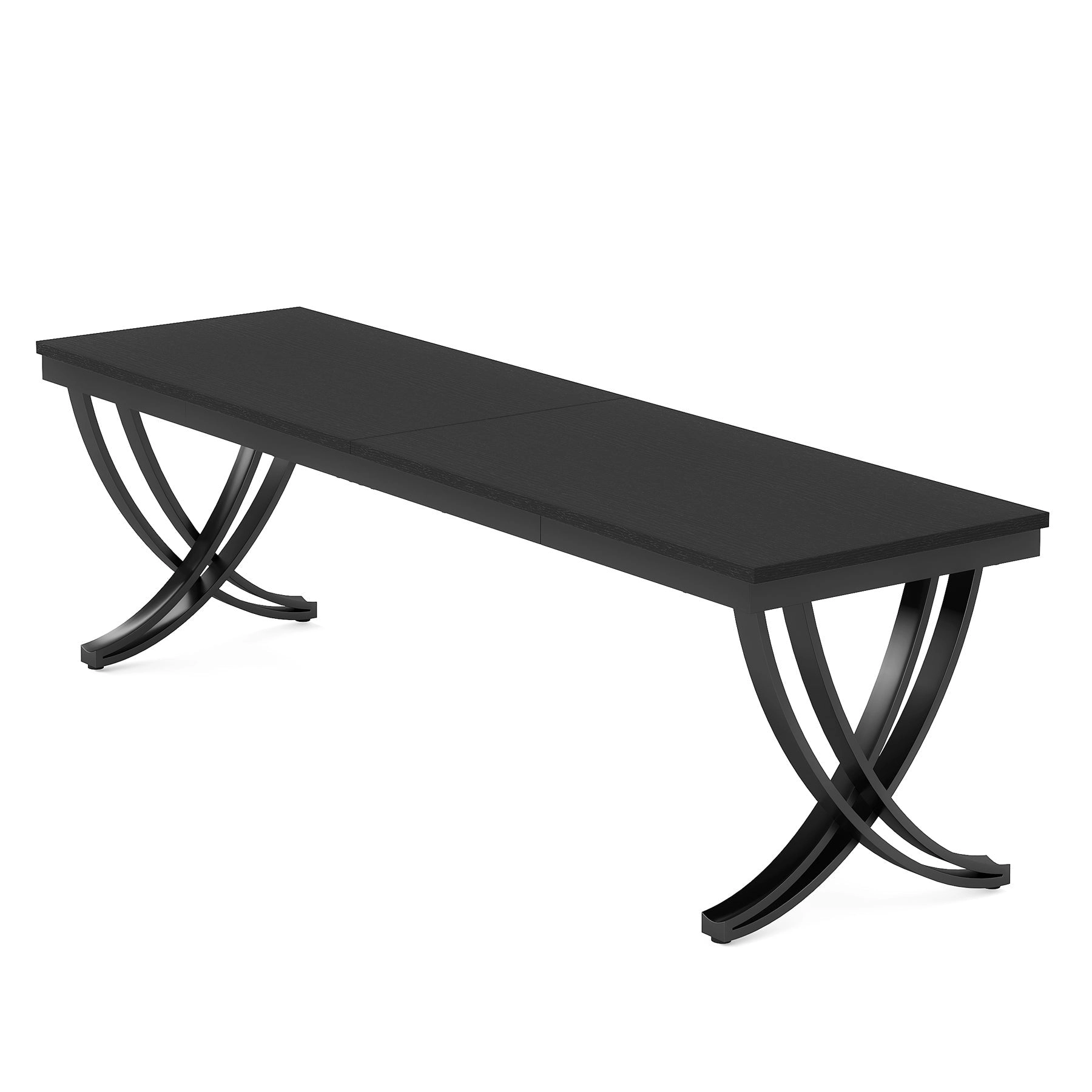 Tribesigns 78.74" Two Person Desk Industrial Double Computer Desk with Metal Frame
