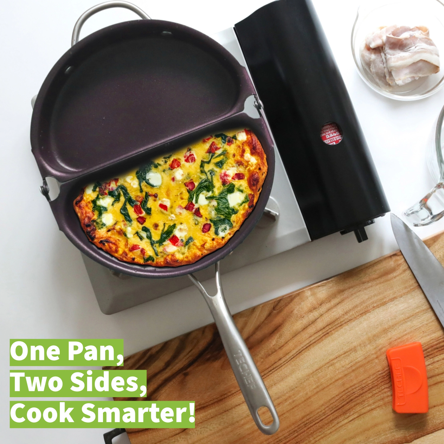 TECHEF Frittata and Omelette Pan / Purple