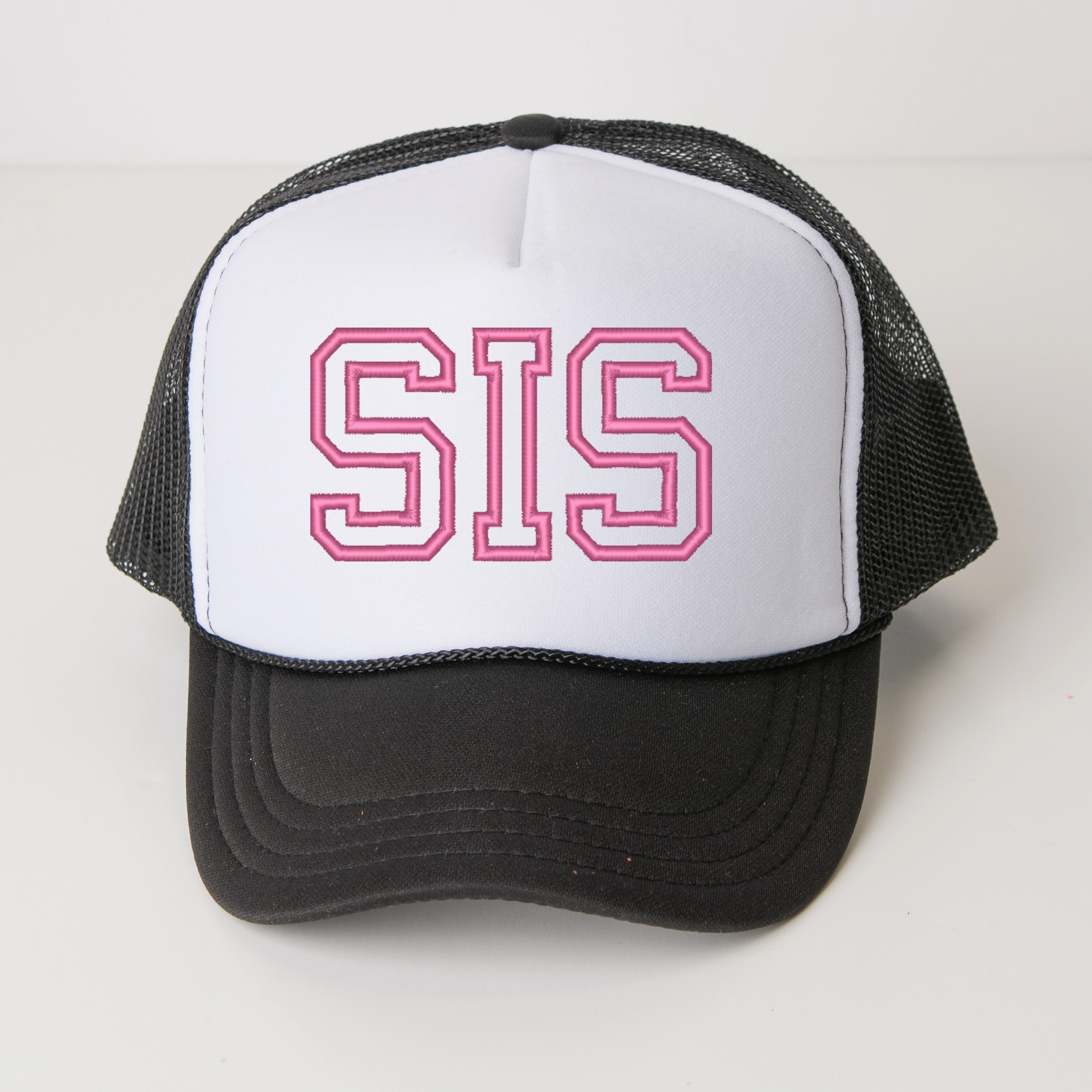 The Juniper Shop - Embroidered Sis Outline Youth Graphic Foam Trucker Hat