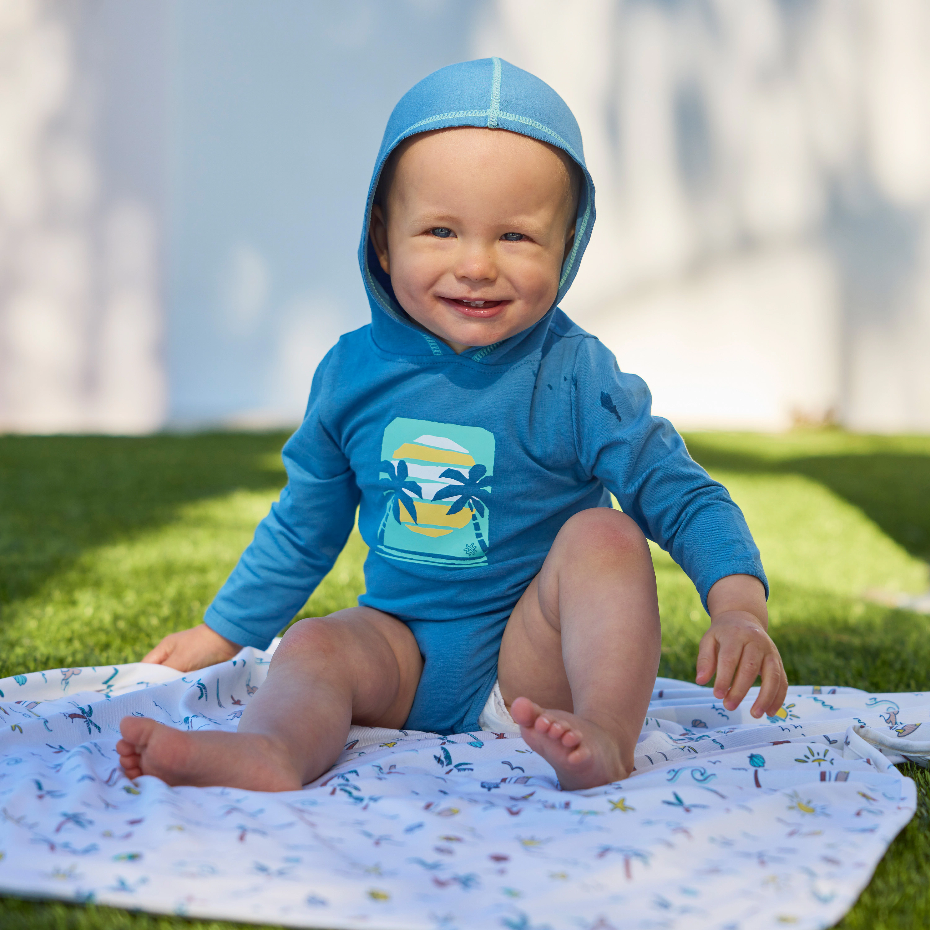 UV Skinz Baby Boy's Hooded Sunzie