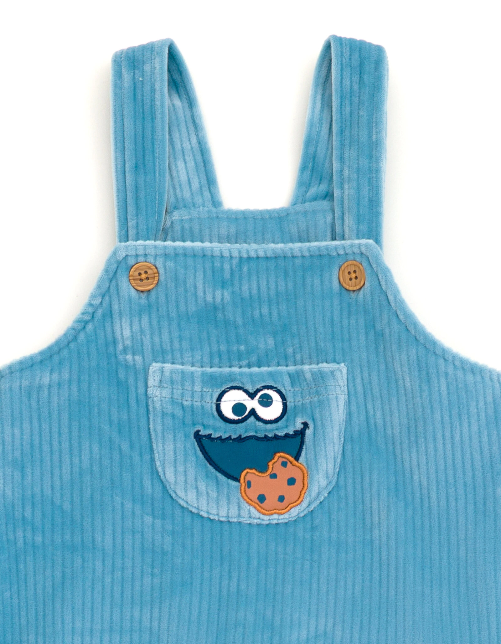 Sesame Street Cookie Monster Baby Boys' 2-Piece Overalls and Tee Set