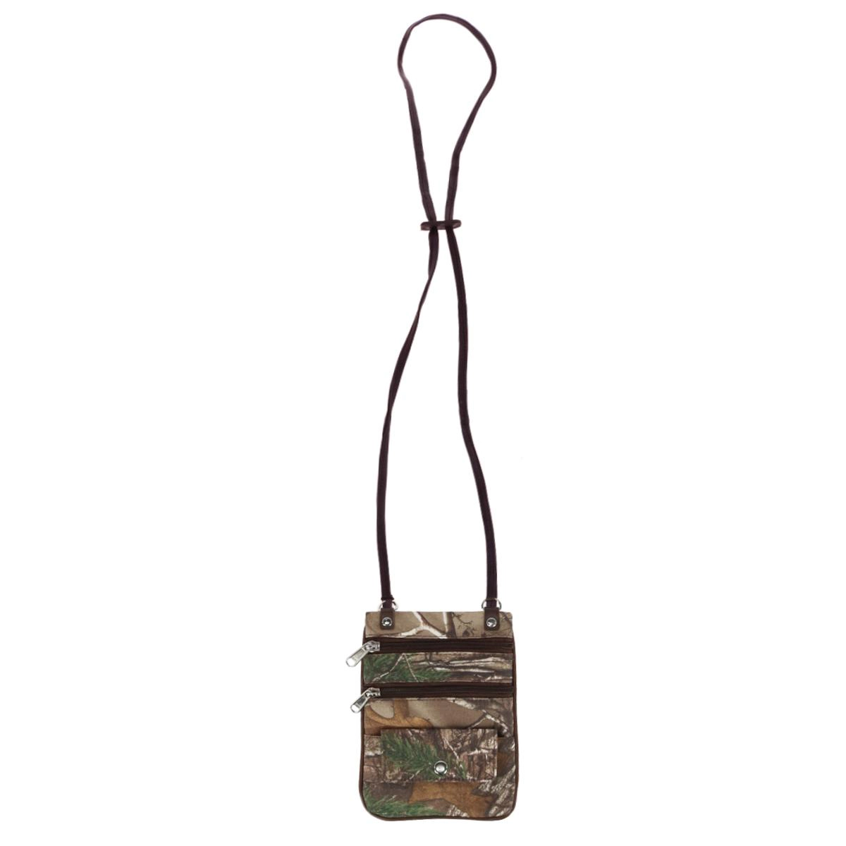 CTM Men's Realtree Camo Crossbody Bag