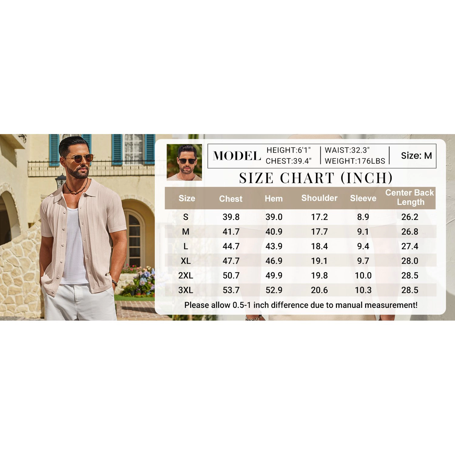 COOFANDY Men's Regular Fit Short Sleeve Knit Polo Shirt