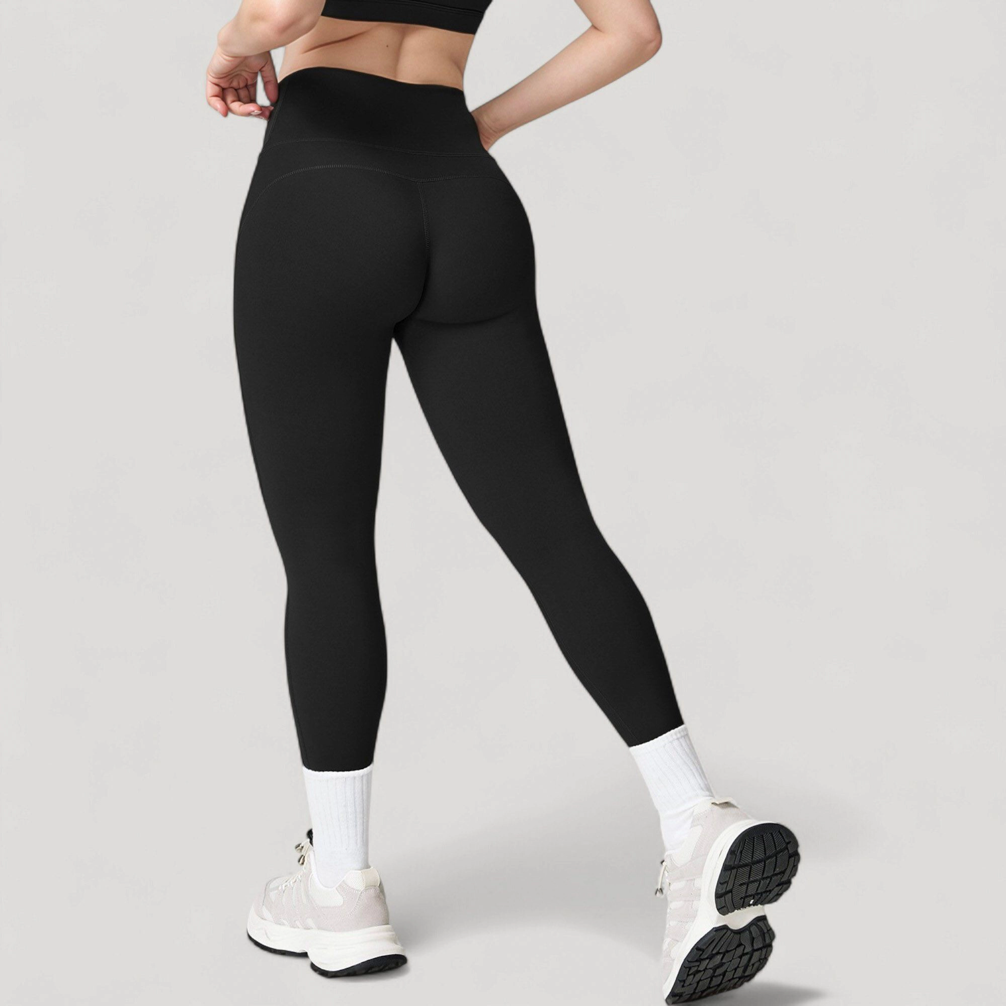 Anna-Kaci Active Women's High Waist Full Length Leggings with Seamless Design and Stretch Fit for Everyday Movement