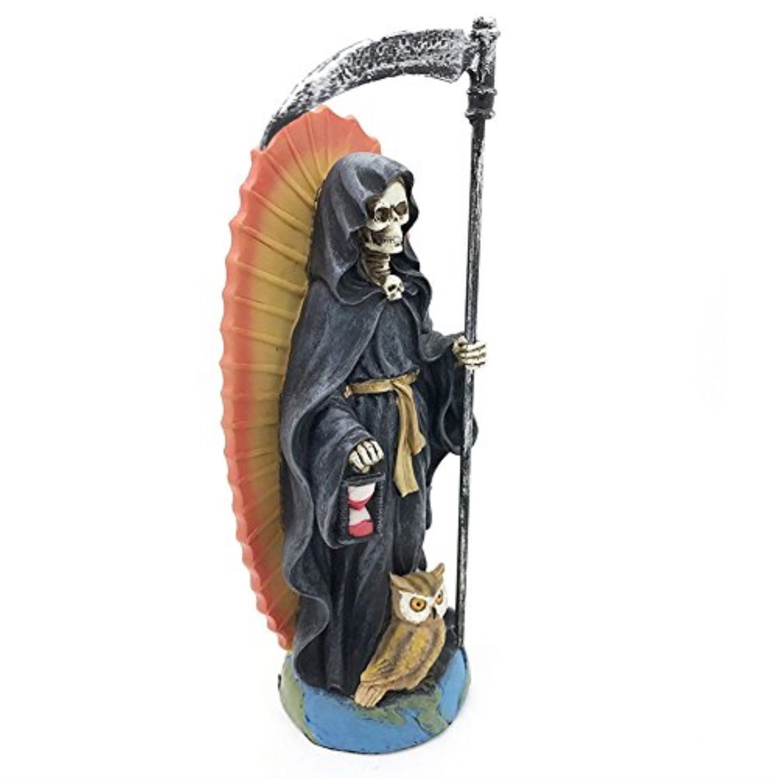 Pacific Giftware Santa Muerte Saint of Holy Death Standing Religious Statue 7.25 Inch Black Magic Protection Santisima Muerte