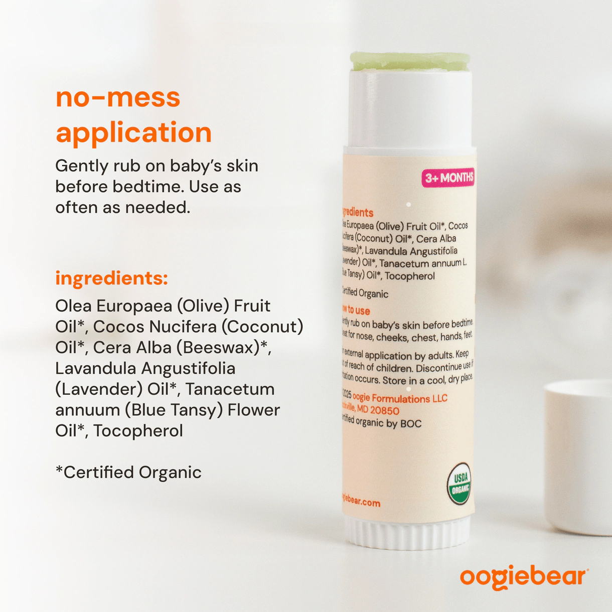oogiebear Baby Sleep Tight Organic Balm 0.5 oz