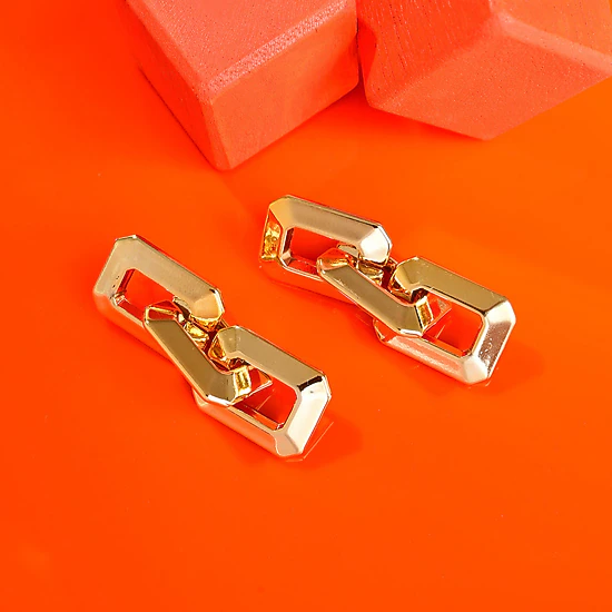 SOHI Women's Chainlink Drop Earrings