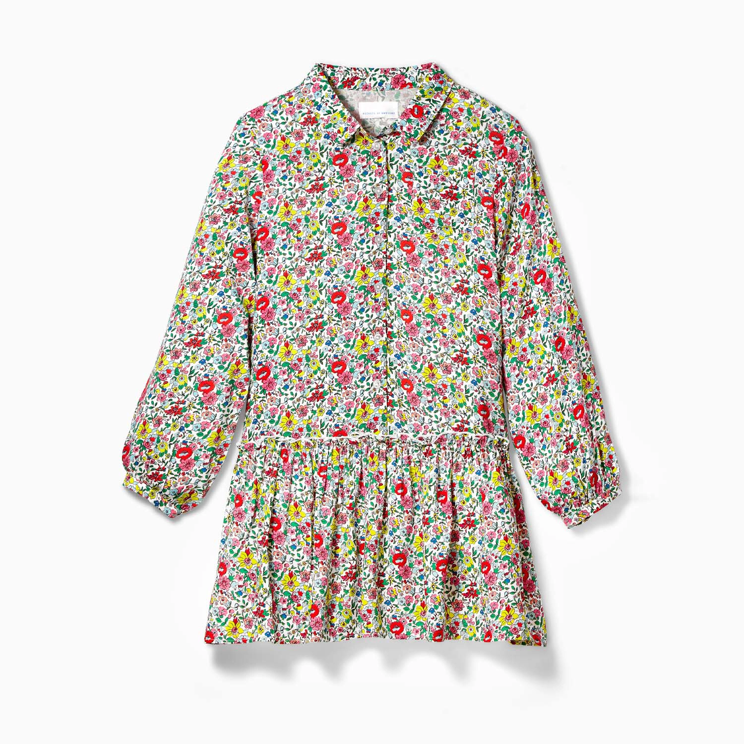 Rockets of Awesome Floral Shirt Dress for Girls