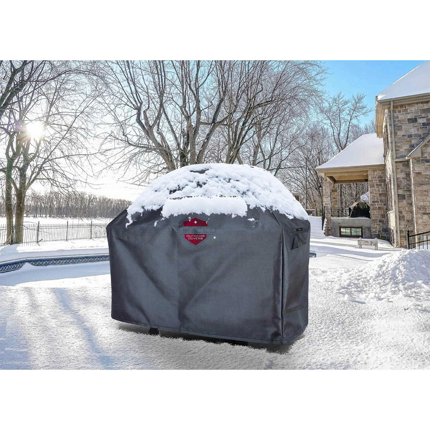 Summerset Shield 32" Grill Cart Cover Ultimate Protection for Your Outdoor Furniture 68" x 27.5" x 51" Gold