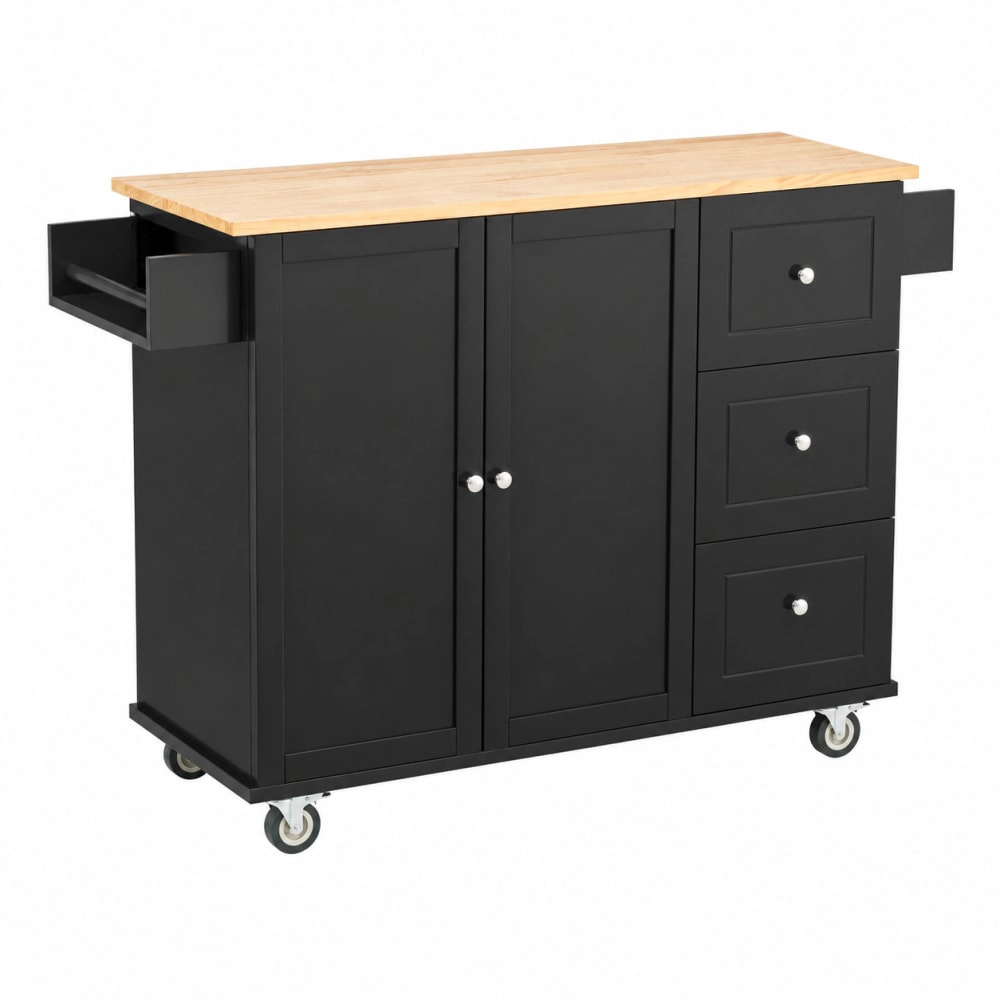 ELEMENT ACE Freestanding Kitchen Island Cart With Storage
