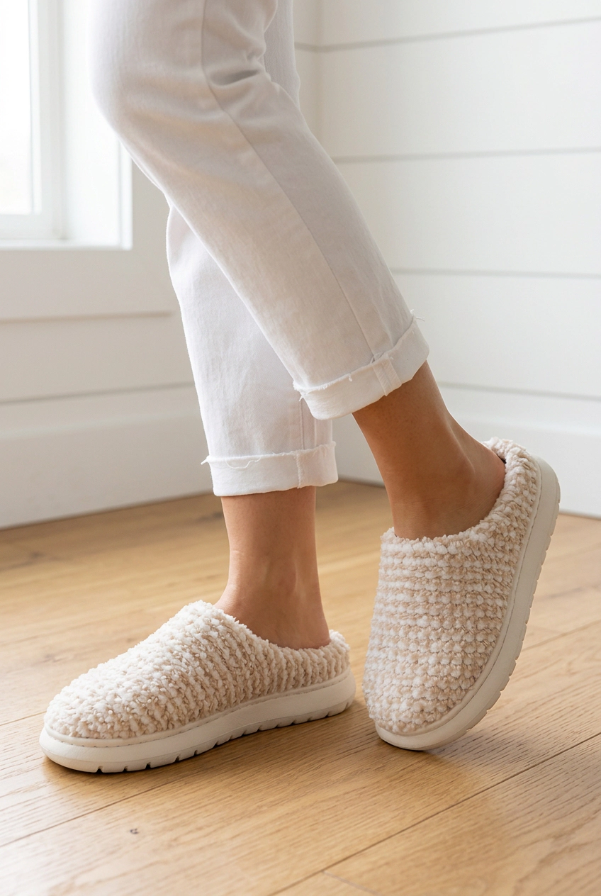 Threaded Pear Women's Kyla Knitted Warm Homewear Slippers