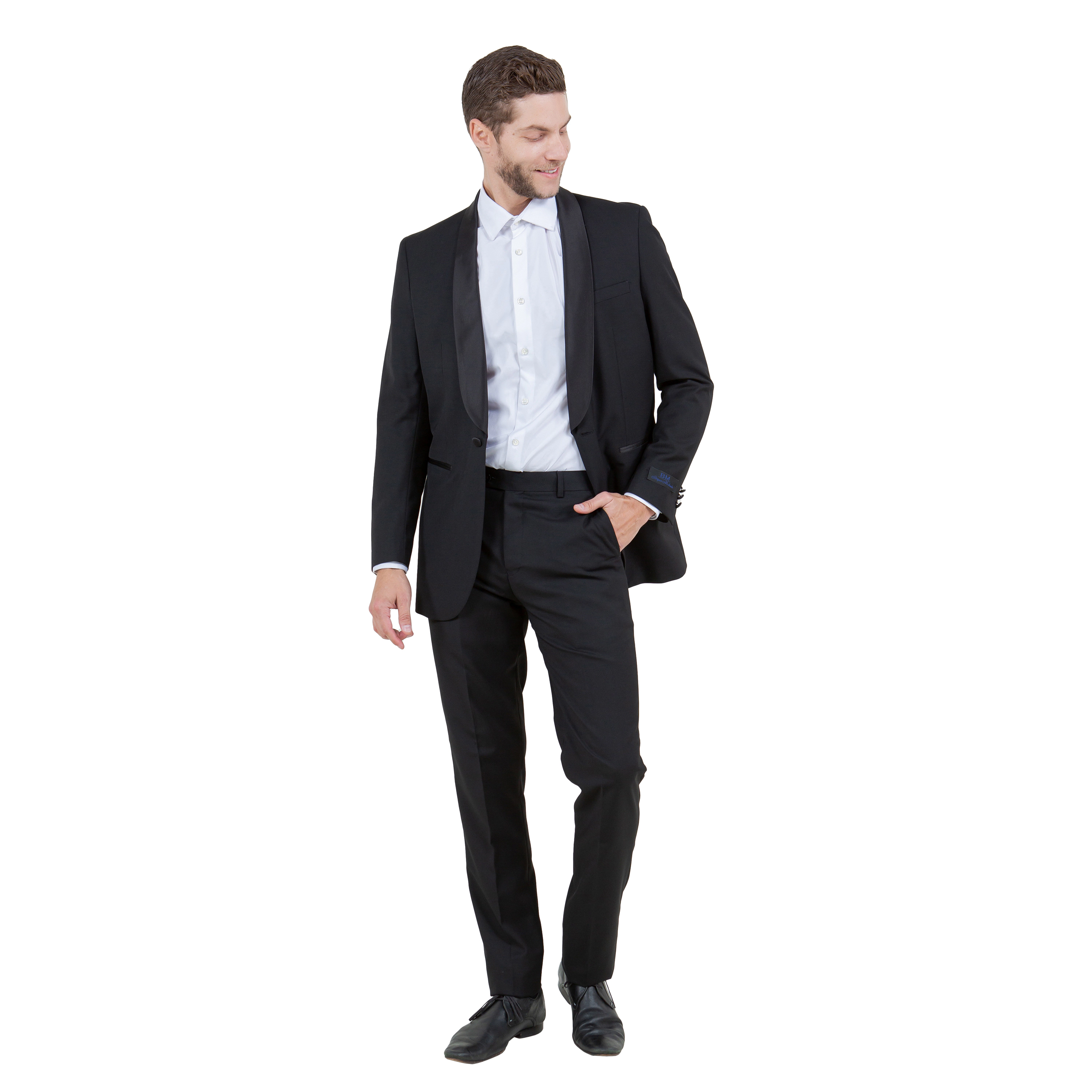 Bryan Michaels Mens Slim Fit 2 Piece Shawl Lapel Tuxedo Set