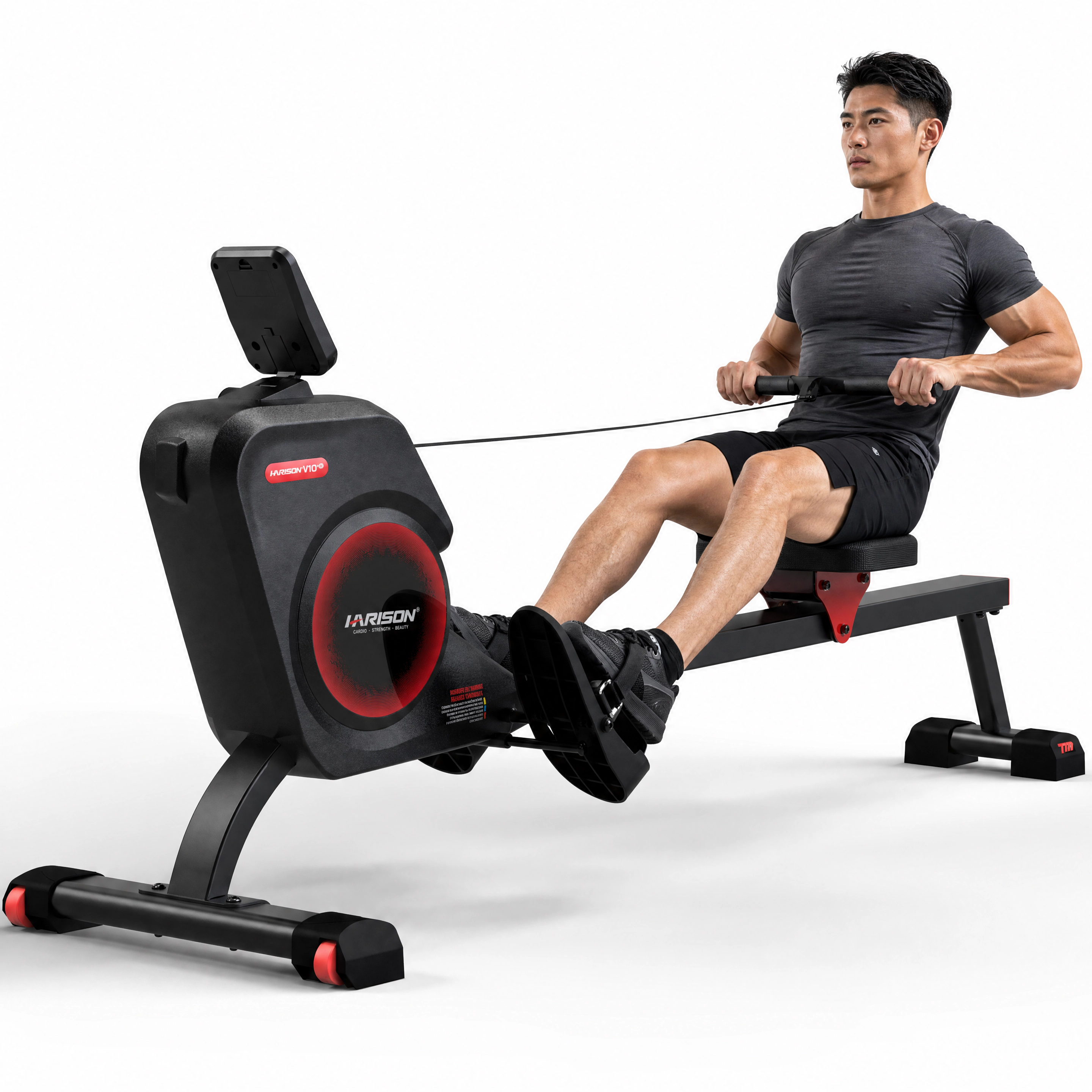 HARISON Magnetic Rowing Machine for Home, Quiet Rower with 16-Level Resistance, Bluetooth App & 350 LB Capacity