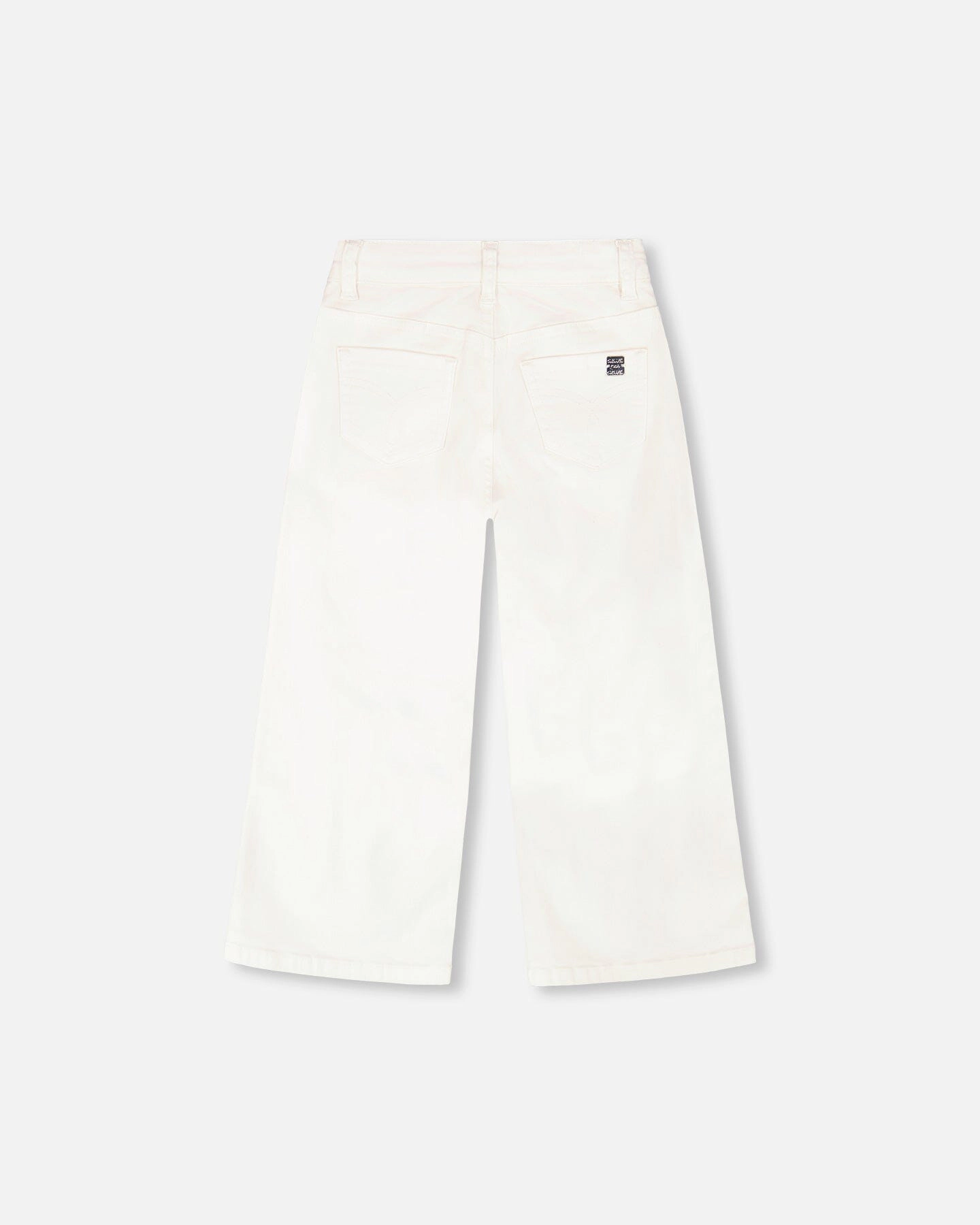 Deux par Girls Wide Leg Stretch Twill Jeans
