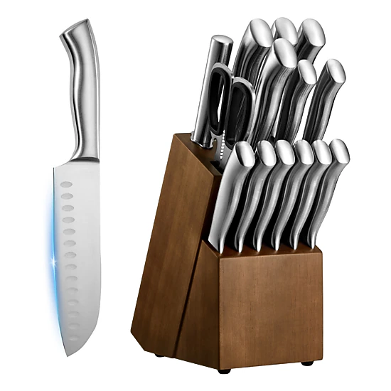 HONGGE Kitchen Knife Set, High Carbon Stainless Steel Knife Set, Kitchen Cutlery