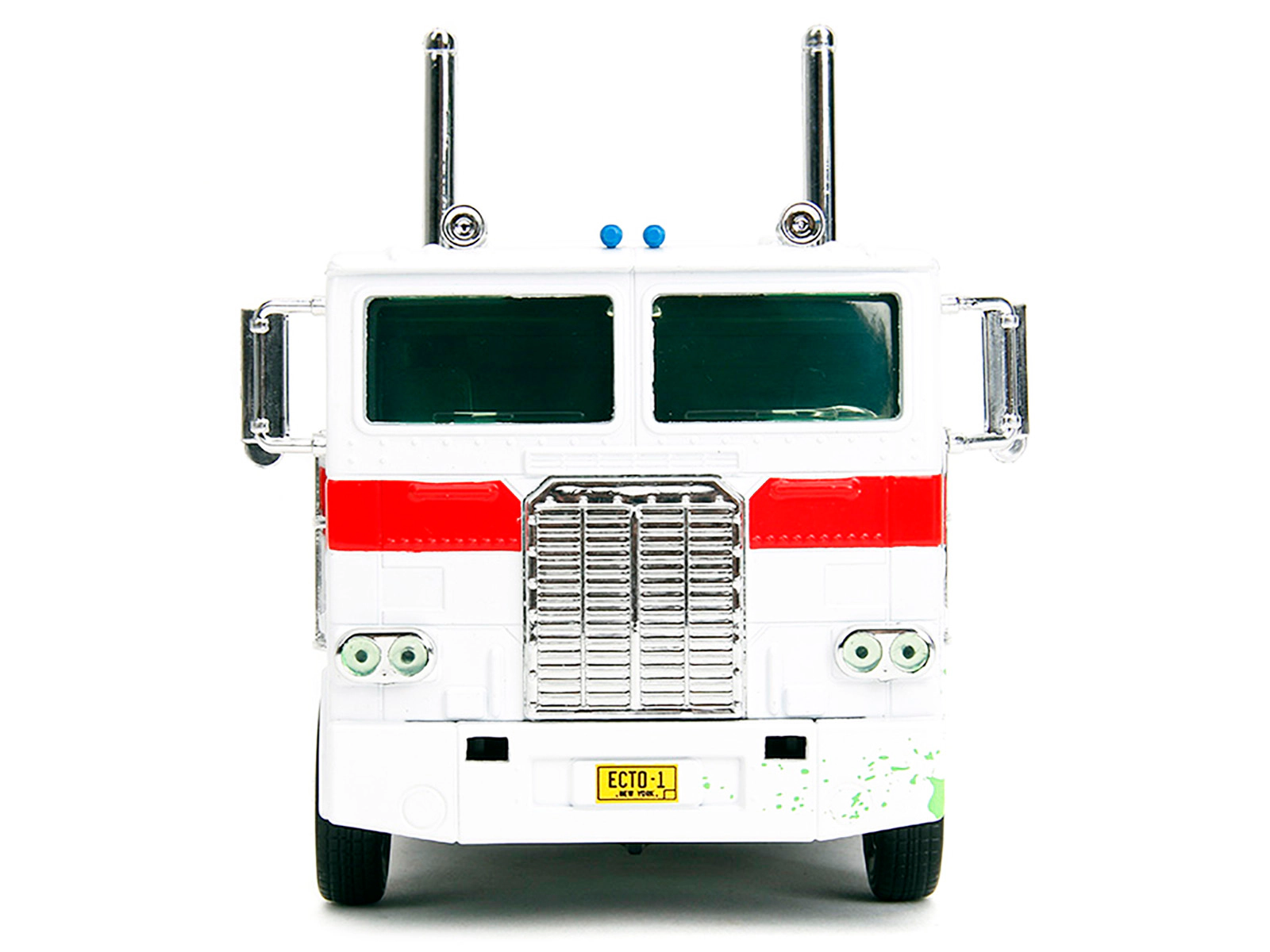 Jada G1 Autobot Optimus Prime Truck White with Robot on Chassis from "Transformers" TV Series - "Ghostbusters"