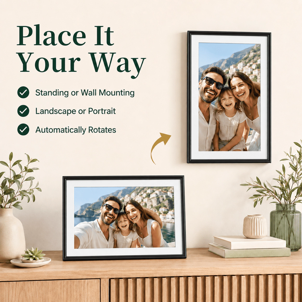 ELIME 15.6 Inch Wi-Fi Digital Picture Frame