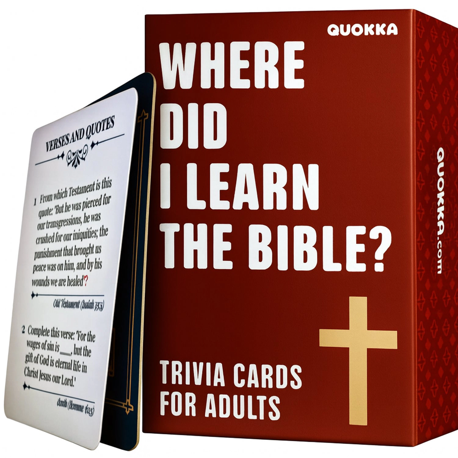 QUOKKA Bible Trivia and Learning Card Games for Kids & Adults - Educational Christian