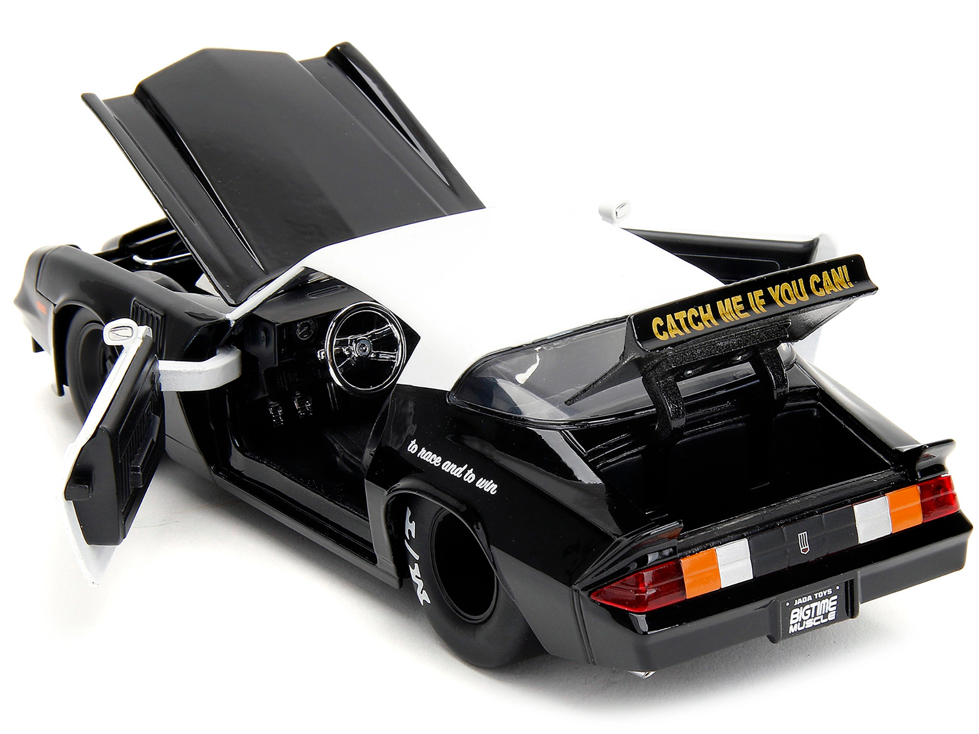 Jada Collectible 1979 Chevrolet Camaro Z28 Police Black And White "Highway Drag" "Bigtime Muscle" Series 1/24 Diecast