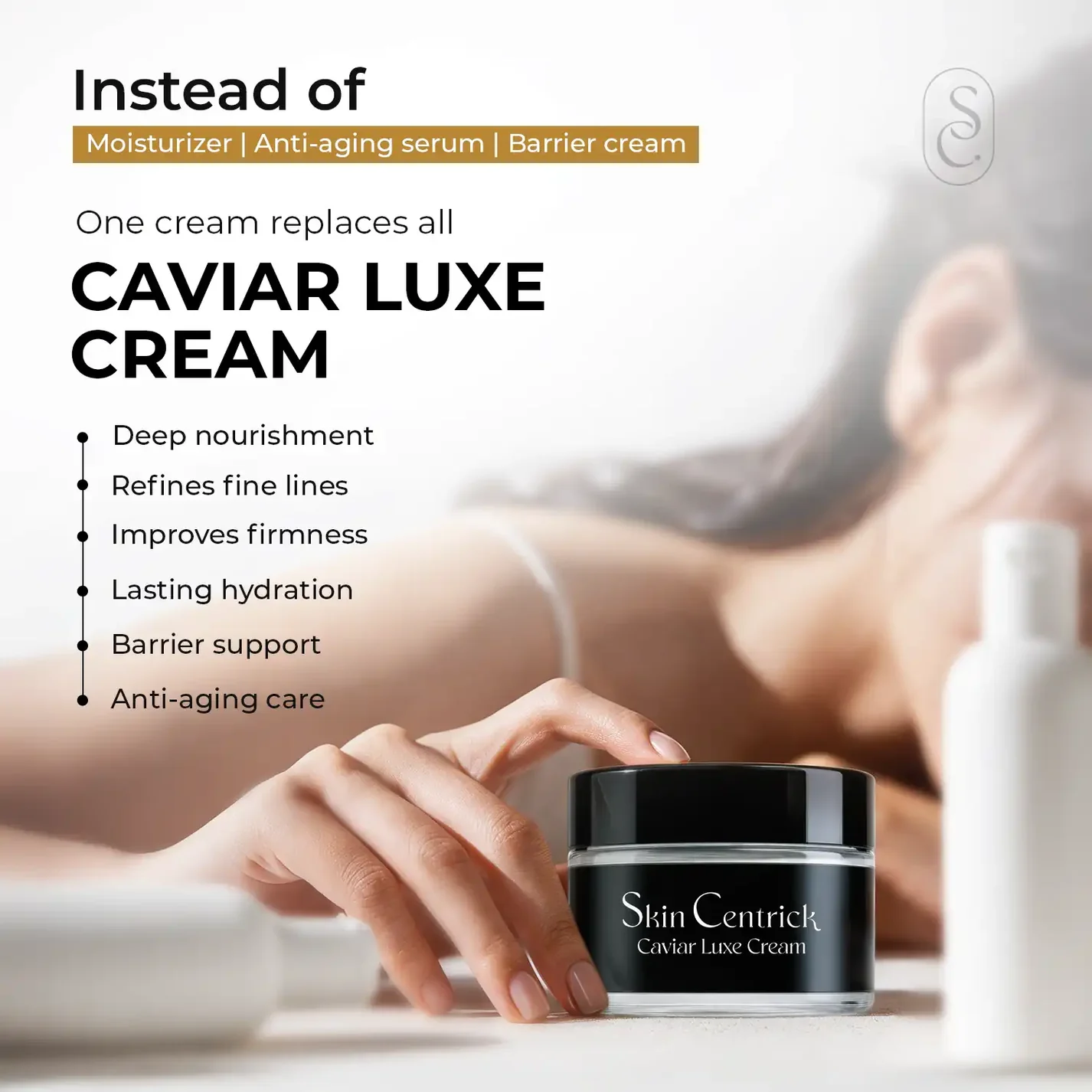 Skin Centrick Caviar Luxe Cream – Firming & Hydrating Face Moisturizer
