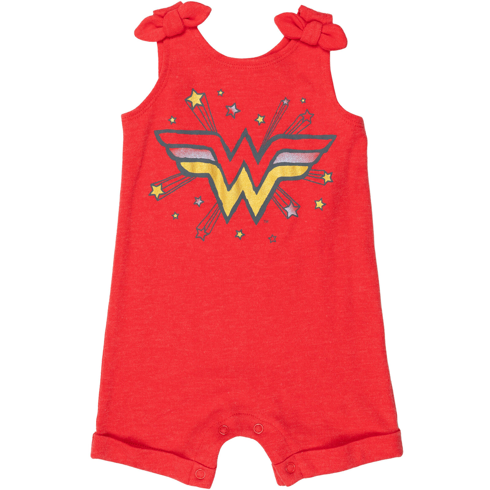 DC Comics Justice League Wonder Woman Girls' Sleeveless Romper and Headband Set