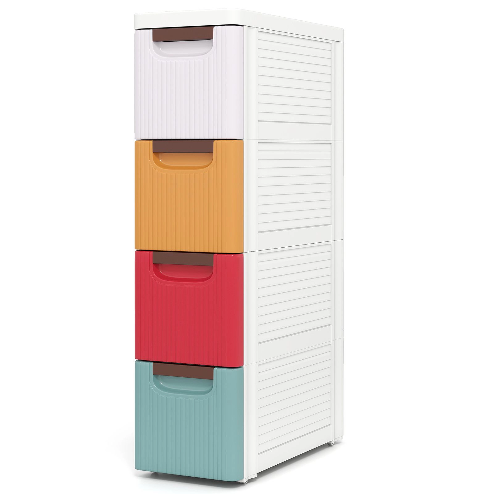 SlickBlue 3-Drawer Slim Rolling Storage Cabinet Organizer