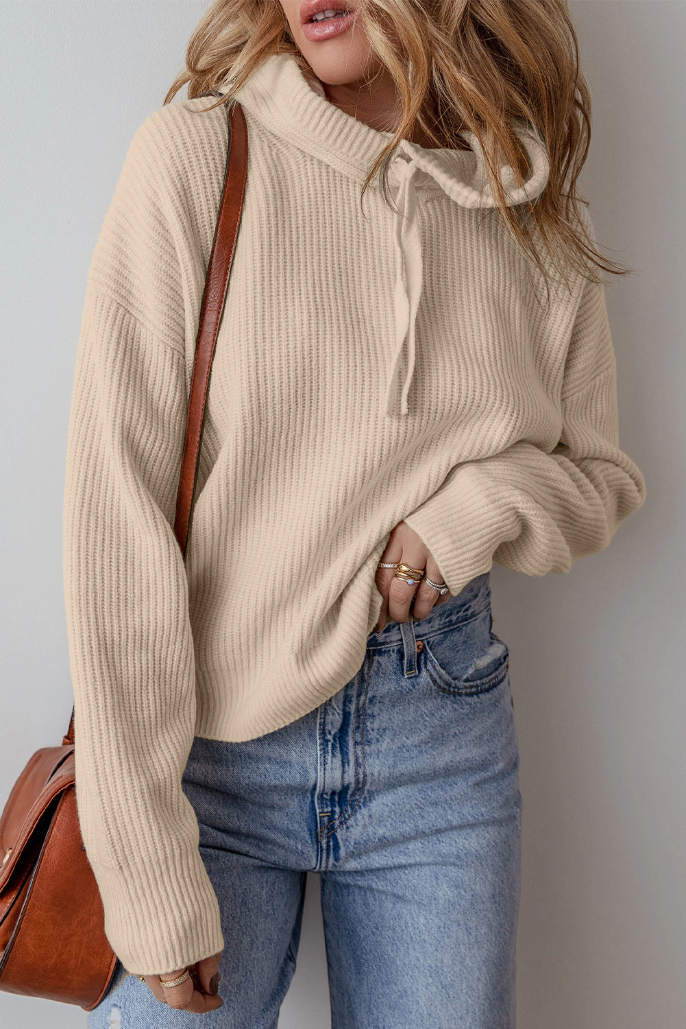 Threaded Pear Women's Hadlee Drop Shoulder Pullover Sweater