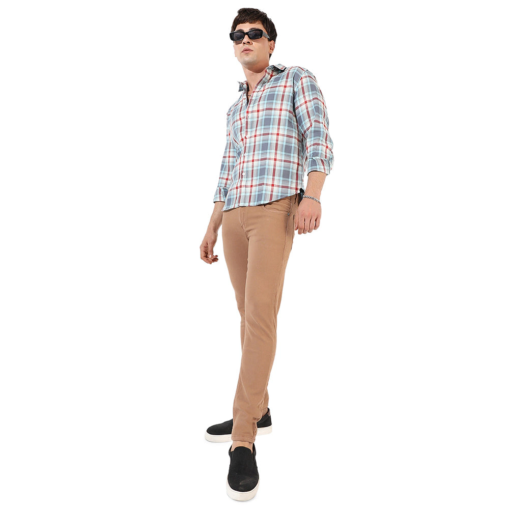 Men's Checkered Casual Shirt
