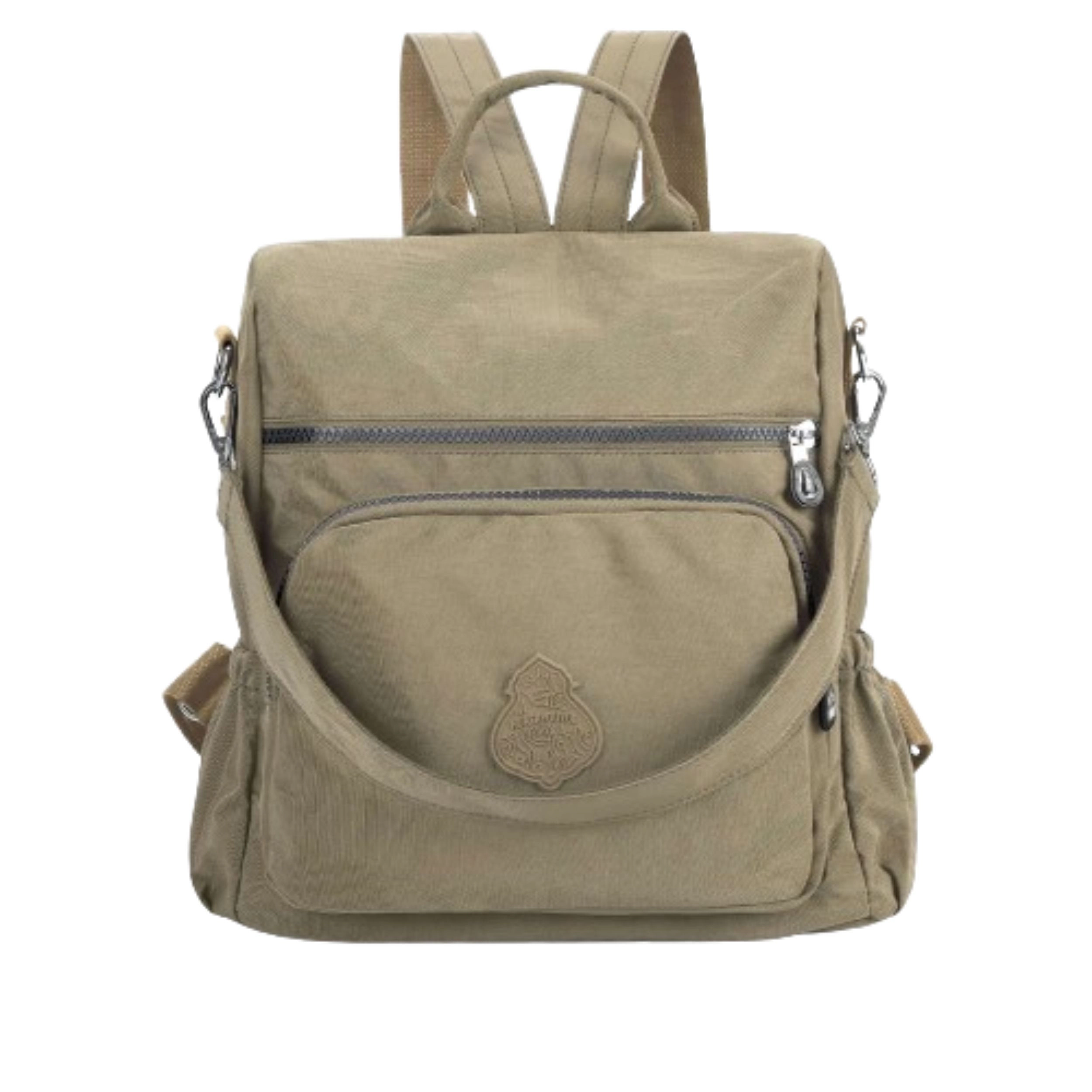 Home Collection Women’s Anti Theft Convertible Nylon Backpack Shoulder Bag