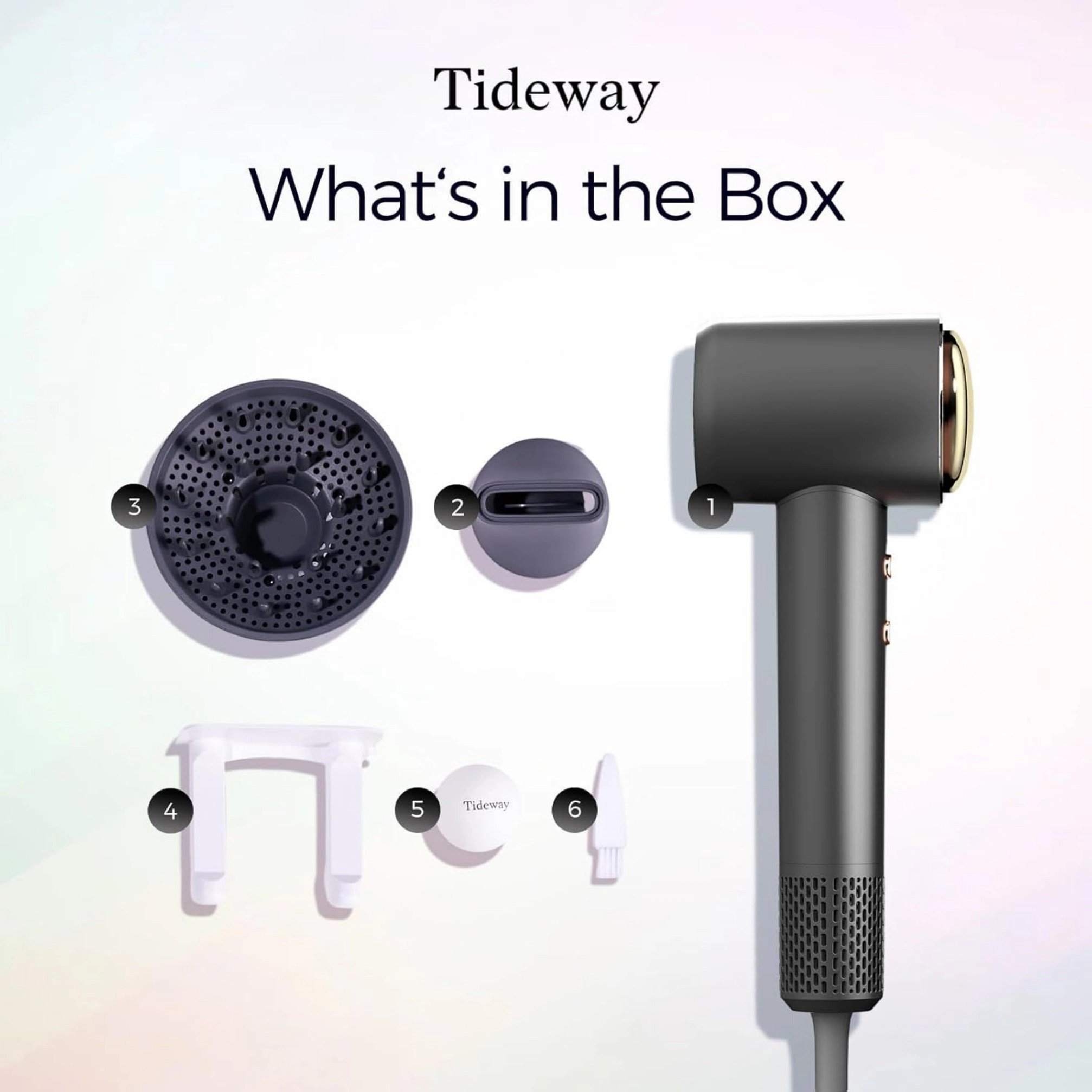 Tideway H11 AURA High-Speed Plasma Hair Dryer with Diffuser
