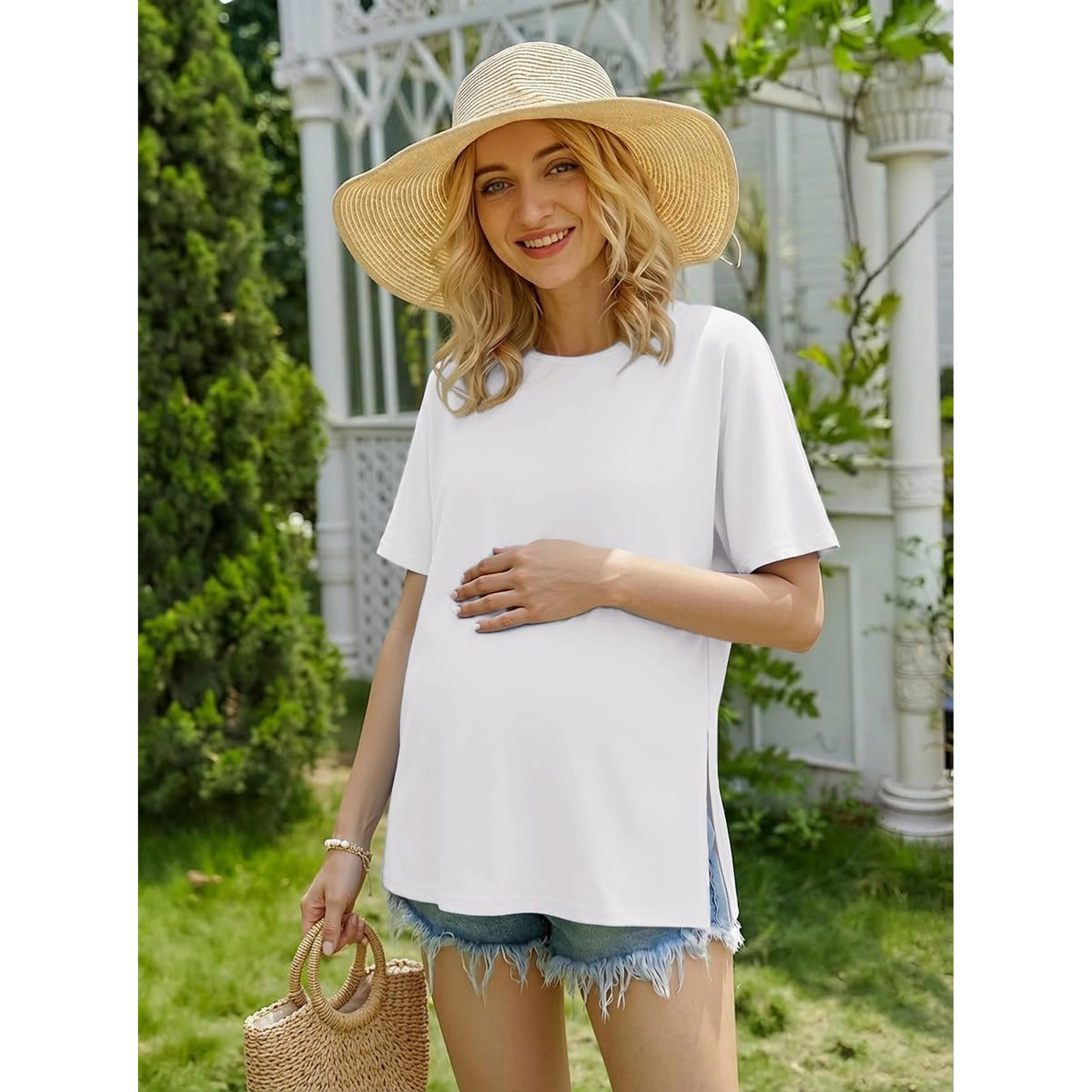Ekouaer Labor and Delivery Gown Nursing Hospital Breastfeeding Maternity Flying Nightgown