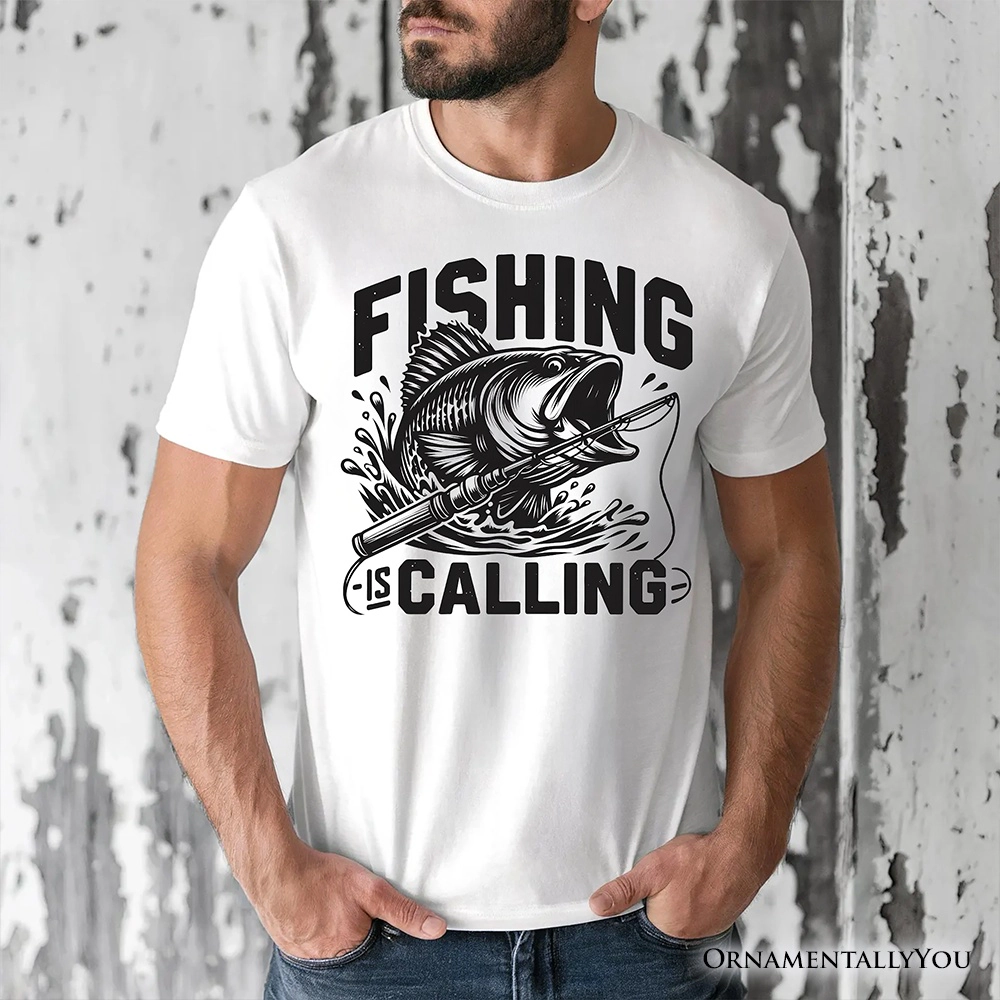 OrnamentallyYou Mens Fishing Is Calling T-Shirt
