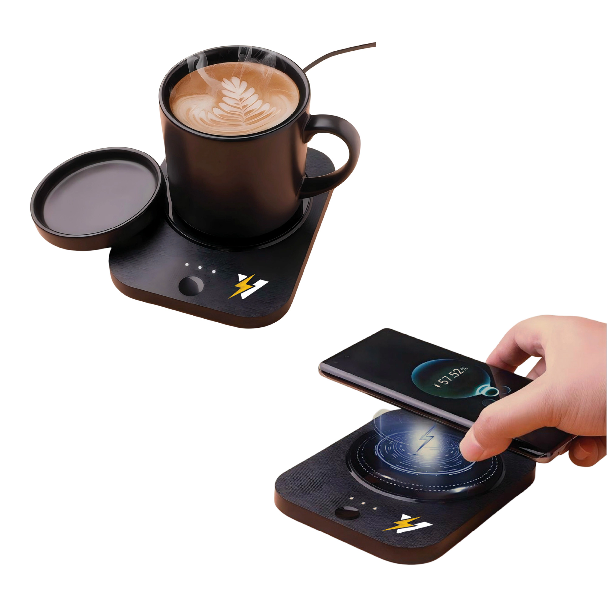 Pursonic Unisex Wireless Charger & Mug Warmer 2-in-1 Sip & Charge