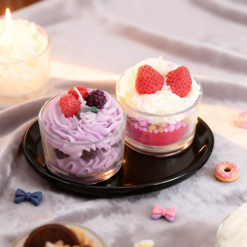 Jellycup Unisex Dessert Collection Candle Trio Set of 3