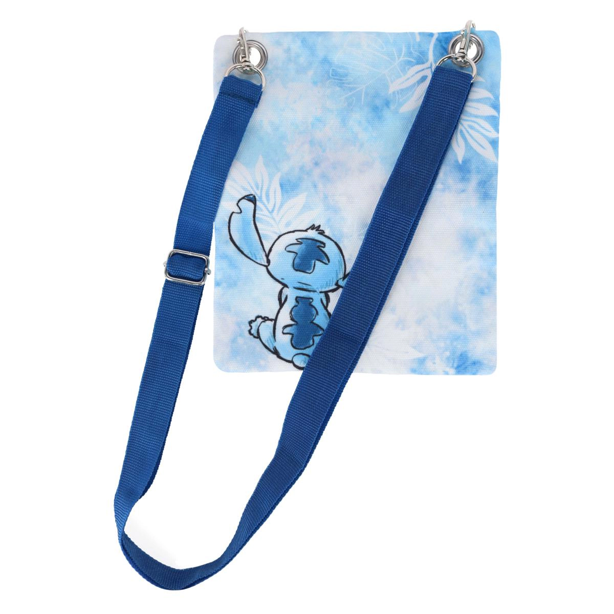 Jerry Leigh Disney Stitch Blue Passport Crossbody Bag