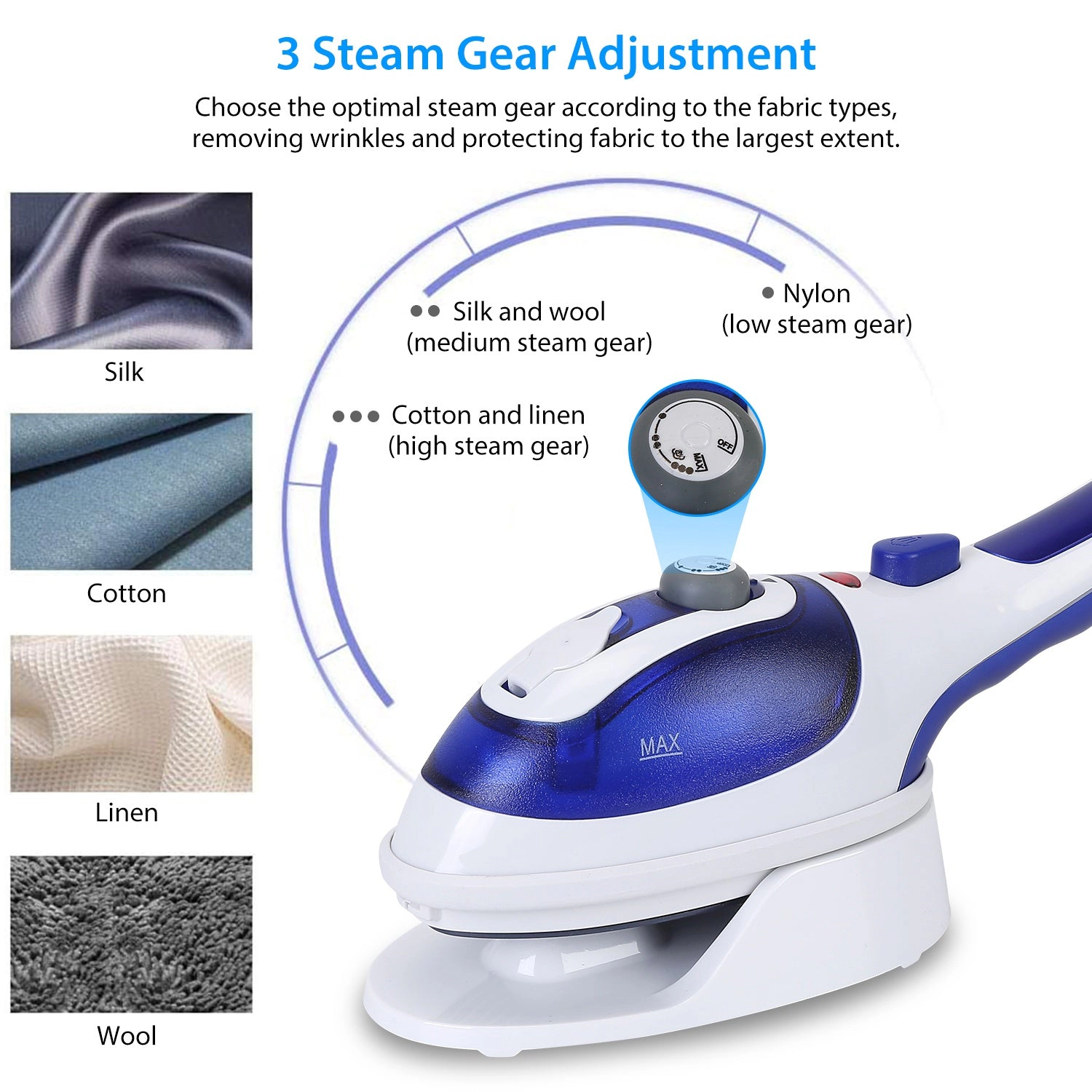 GBruno 800W 2-in-1 Handheld Garment Steamer