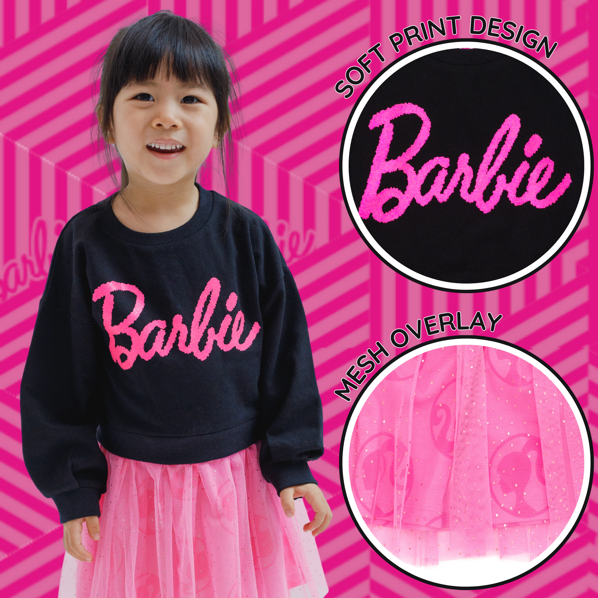 Barbie Girls' Glitter Tutu Dress