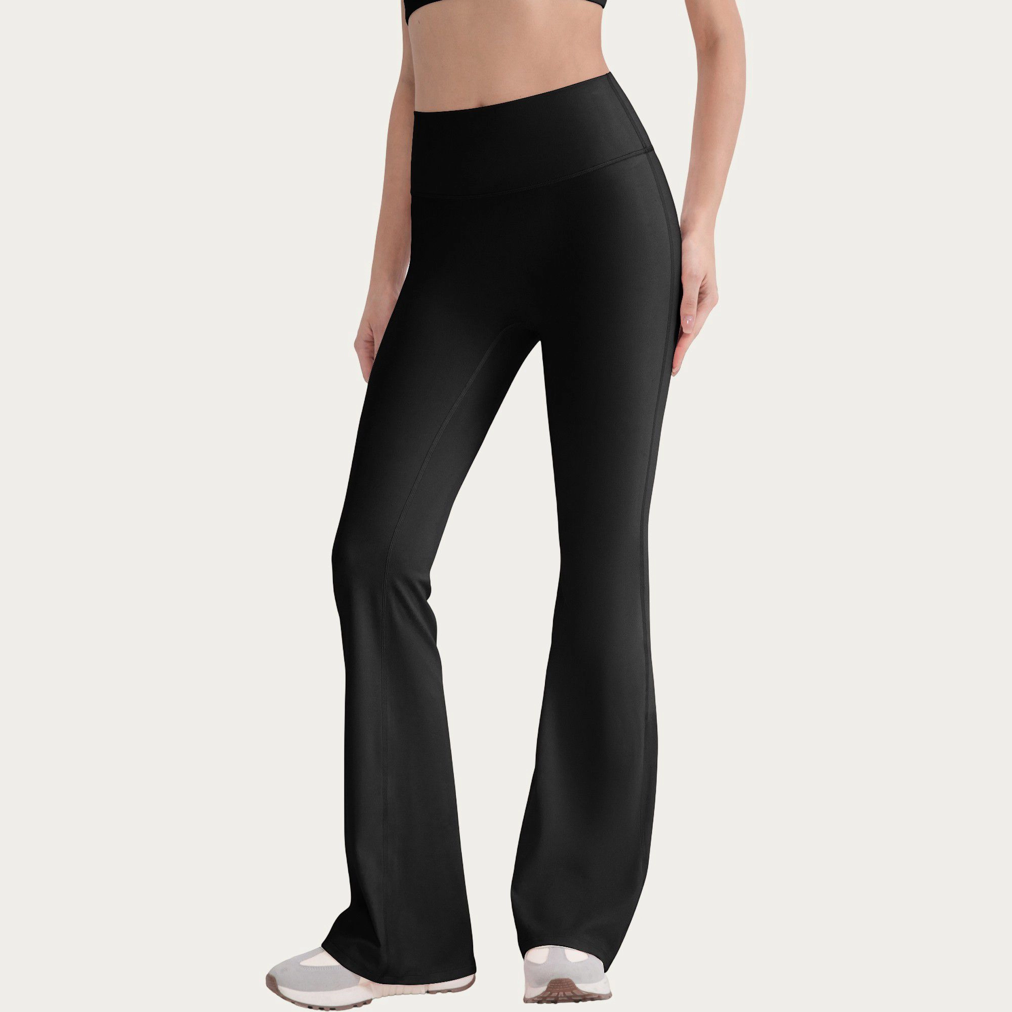 Anna-Kaci Active Women's High Waist Flare Leg Pants with Smooth Stretch Fit