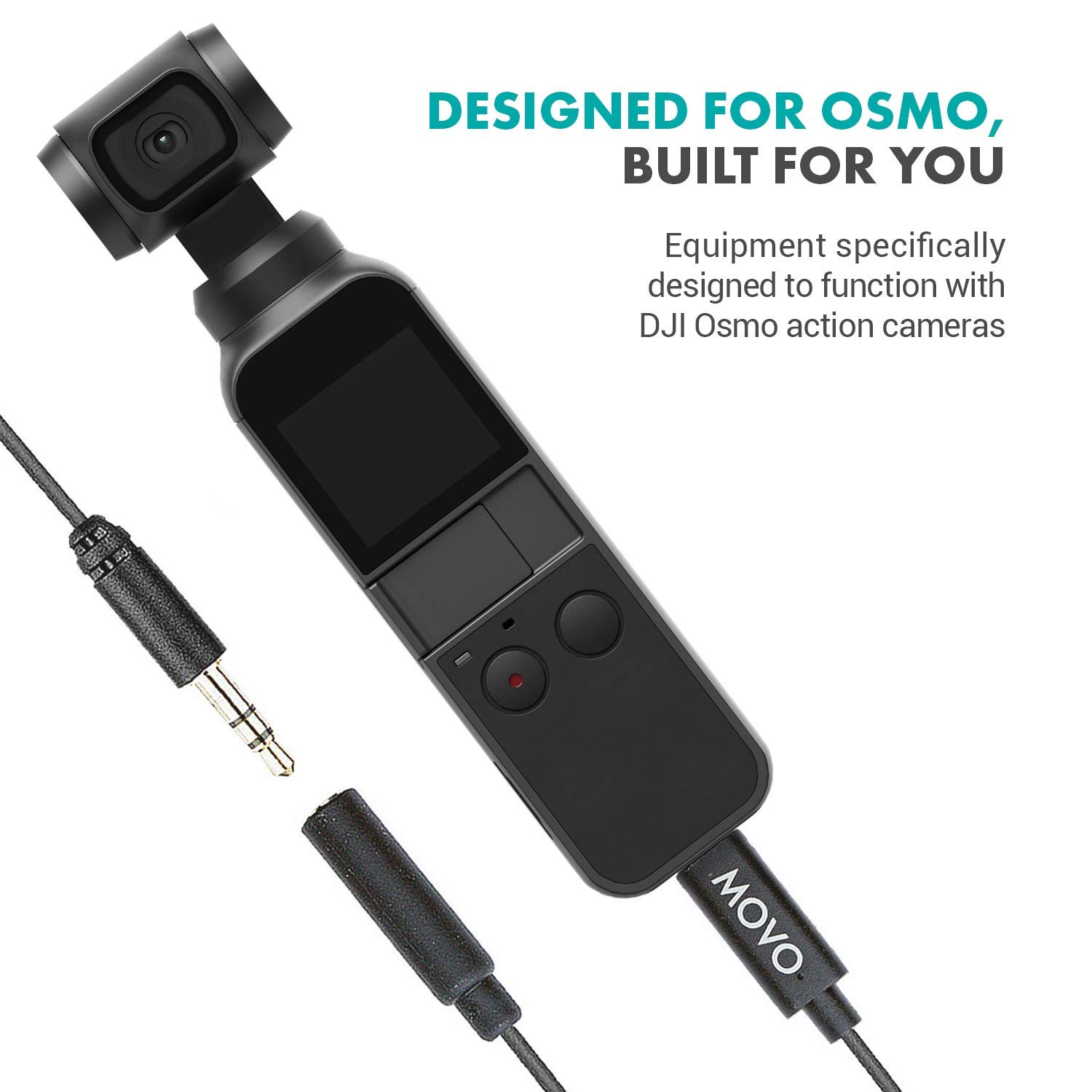 Movo DM1P Lavalier Microphone Compatible with The DJI OSMO Pocket