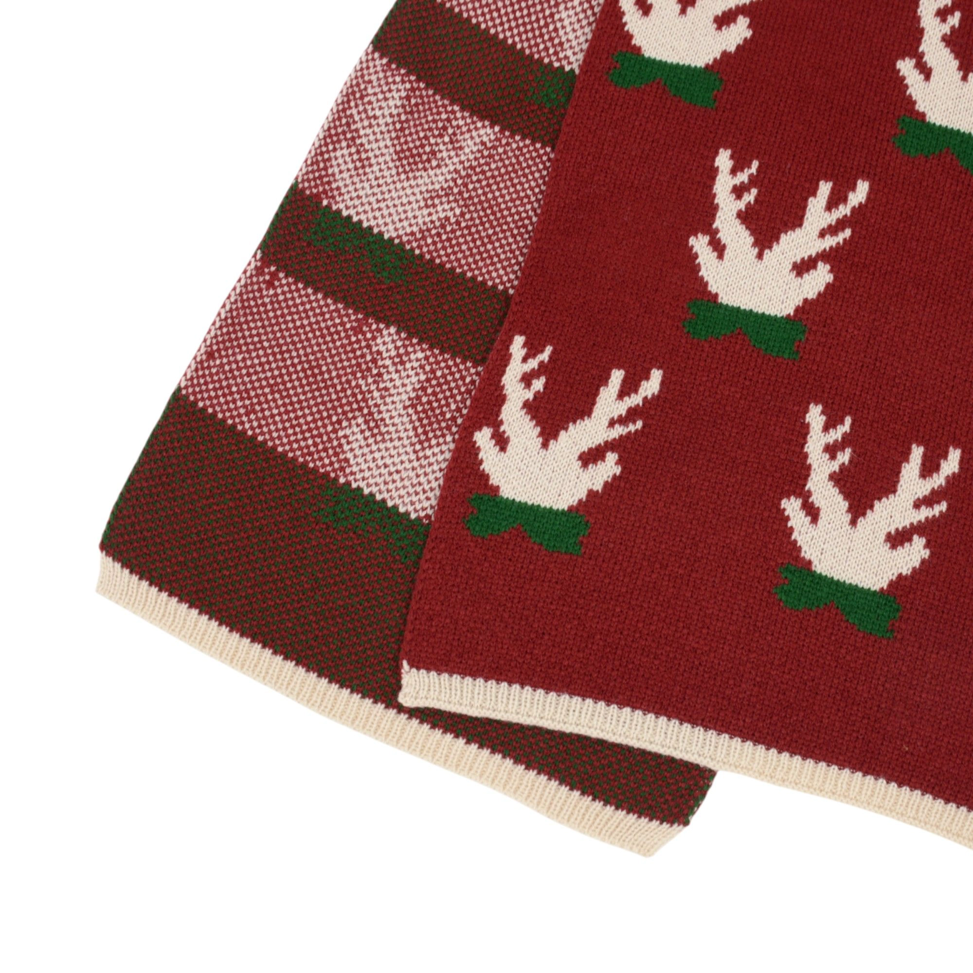 Anna-Kaci Women's Holiday Reindeer Snowflake Knit Winter Scarf 66 x 12