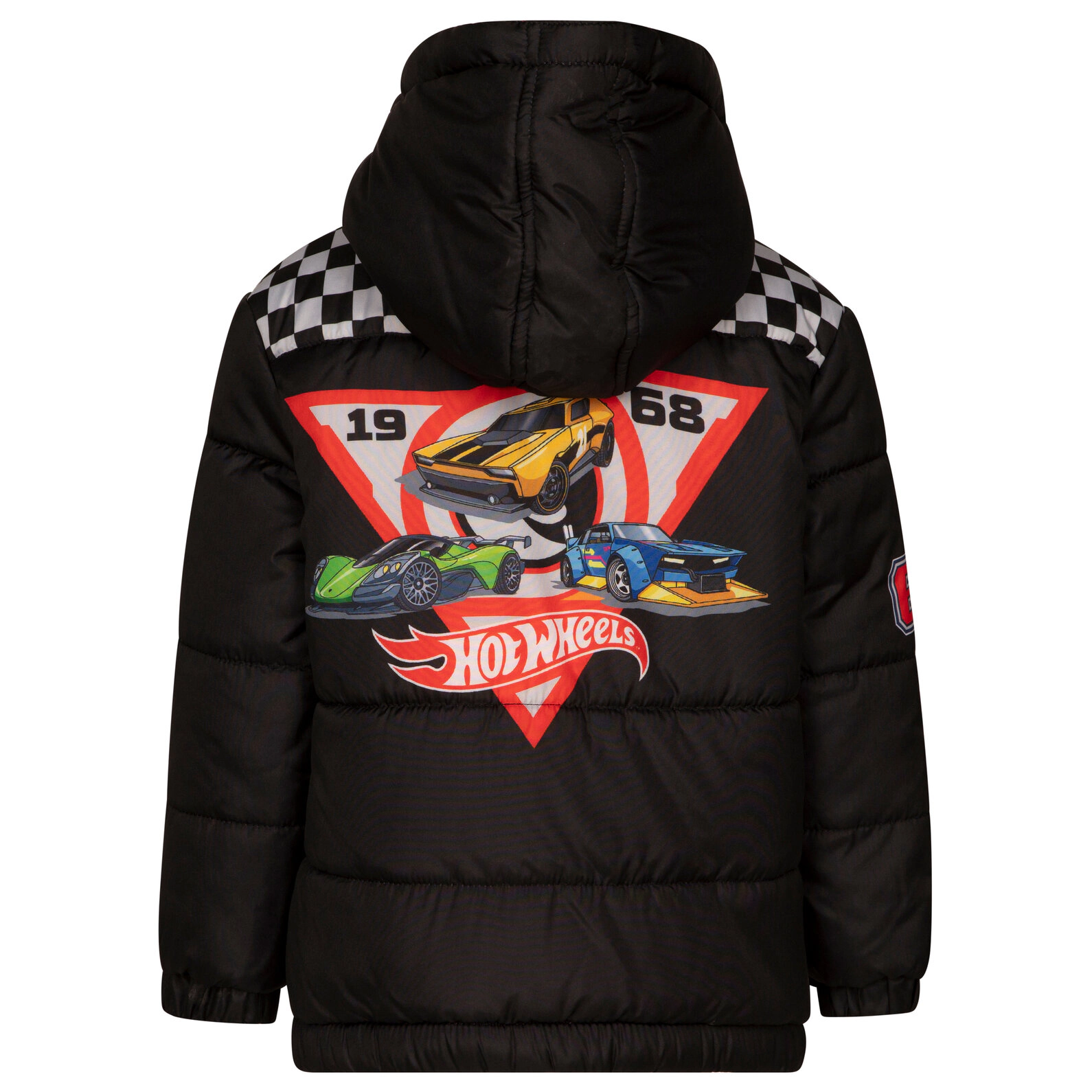Hot Wheels Boys' Racing Hooded Puffer Jacket