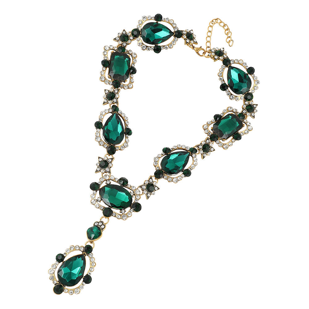 SOHI Women's Party Stone Statement Necklace