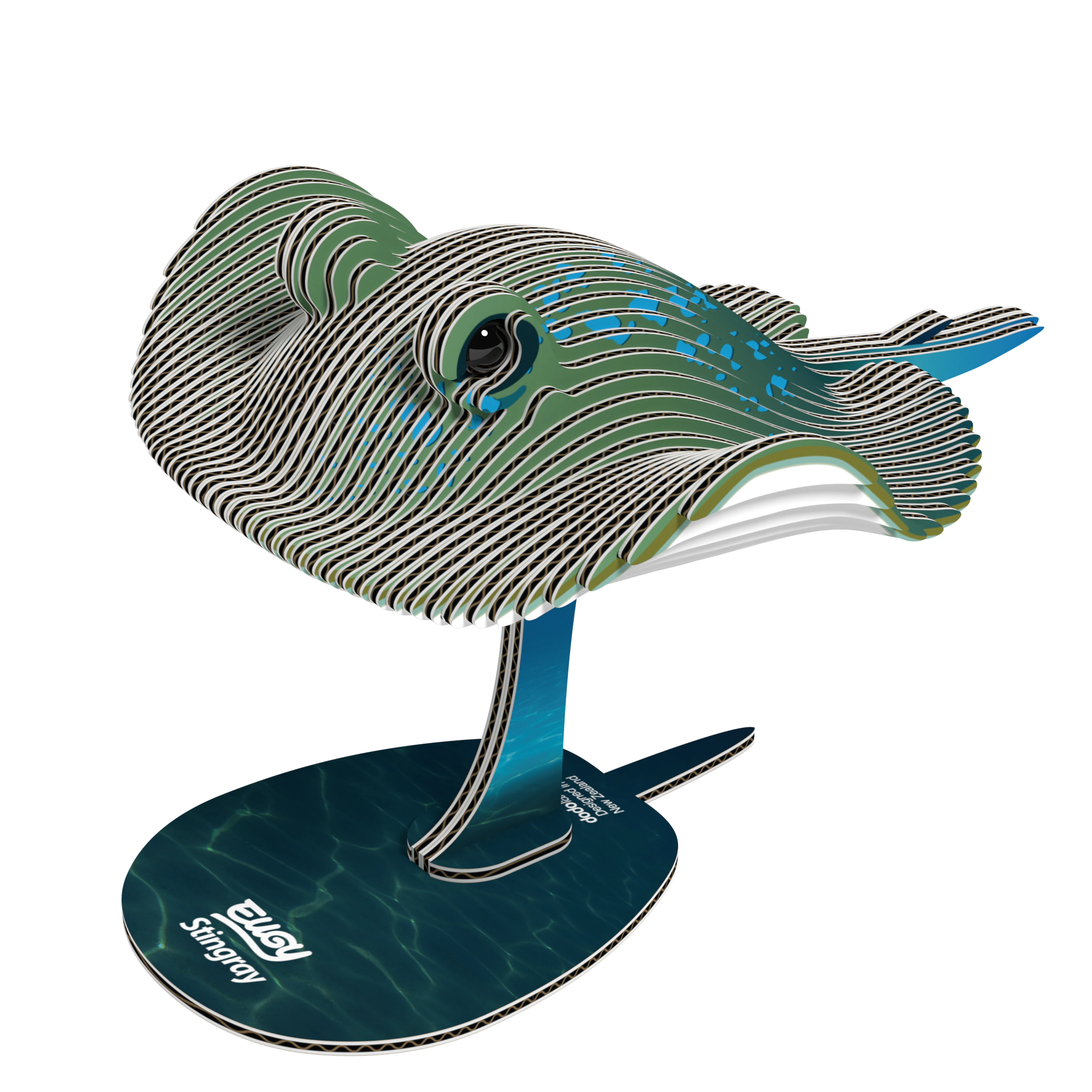 EUGY Stingray 3D Puzzle - contains 50 puzzle pieces