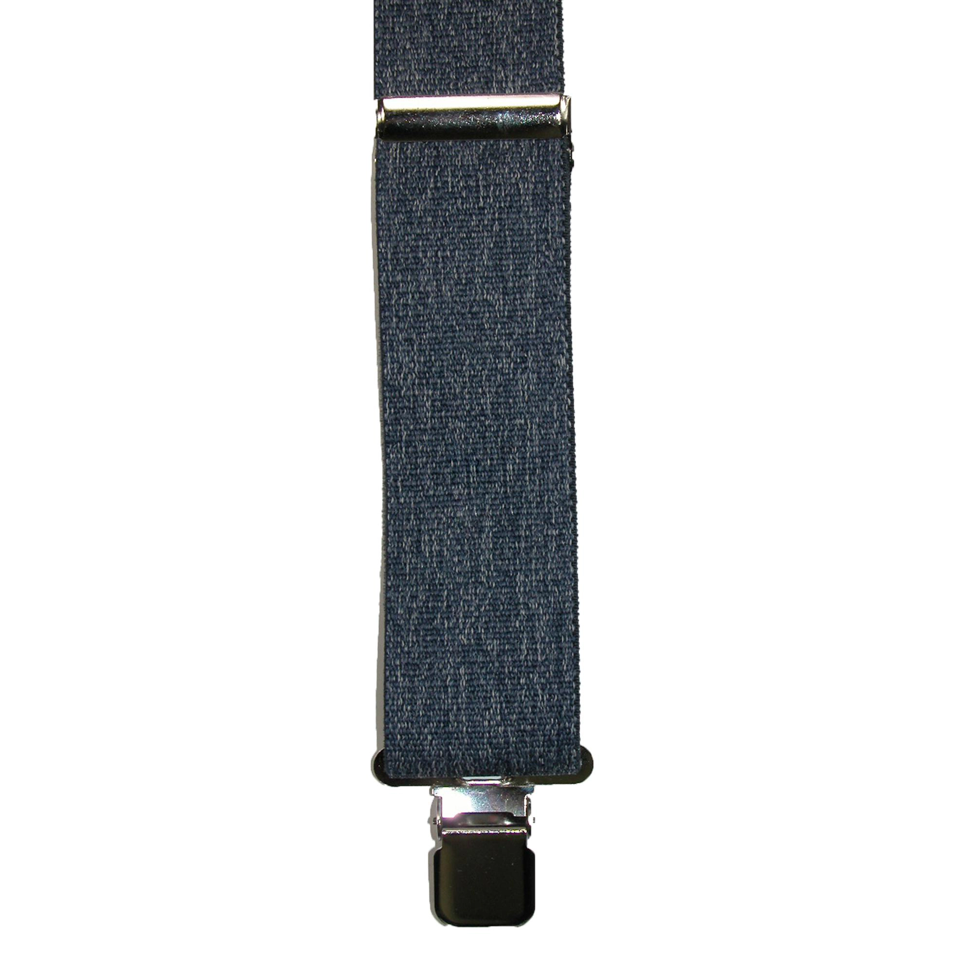 CTM Men's Denim Clip-End 2 Inch Suspenders