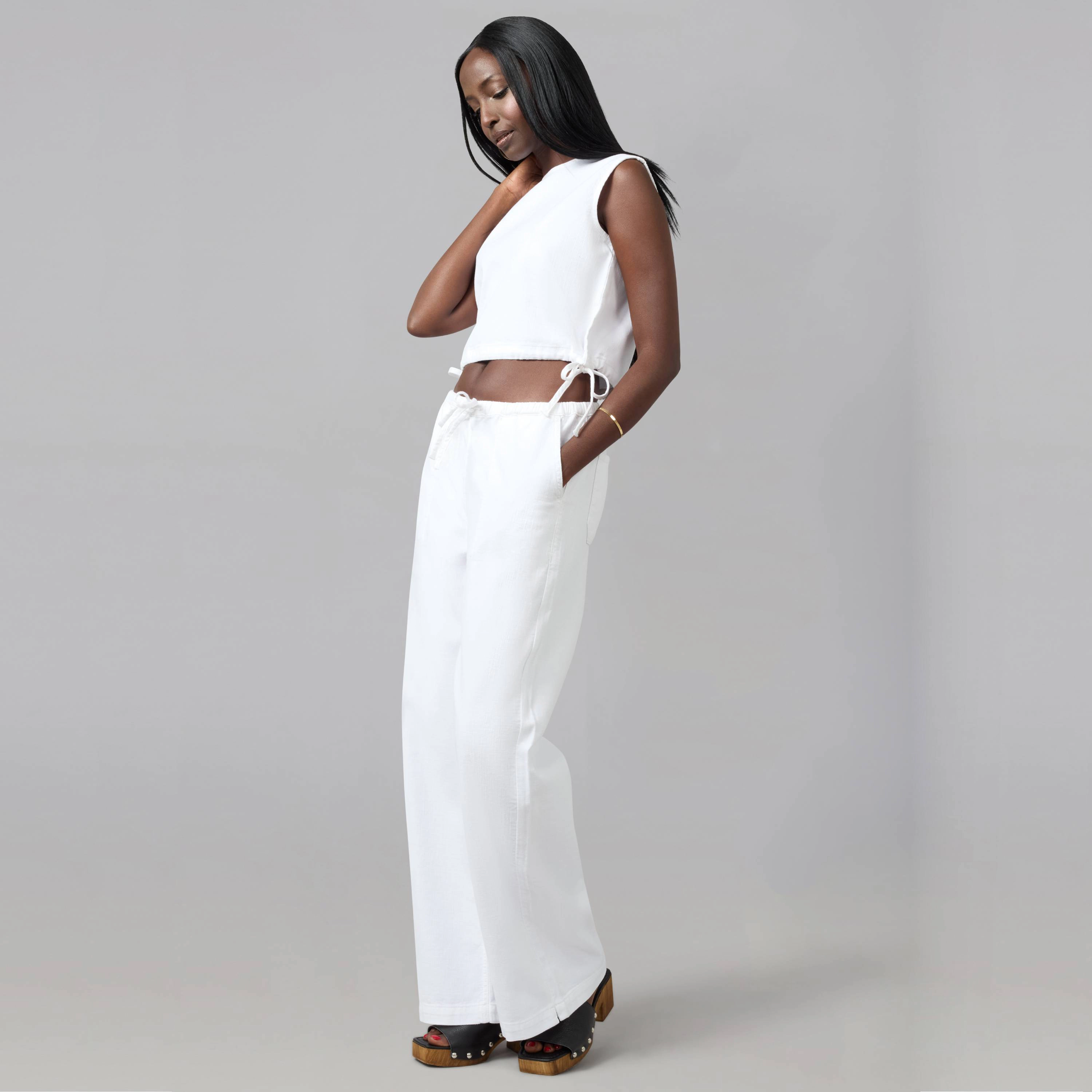 Lola Denim Womens Remy Mid Rise Cotton Twill Trouser